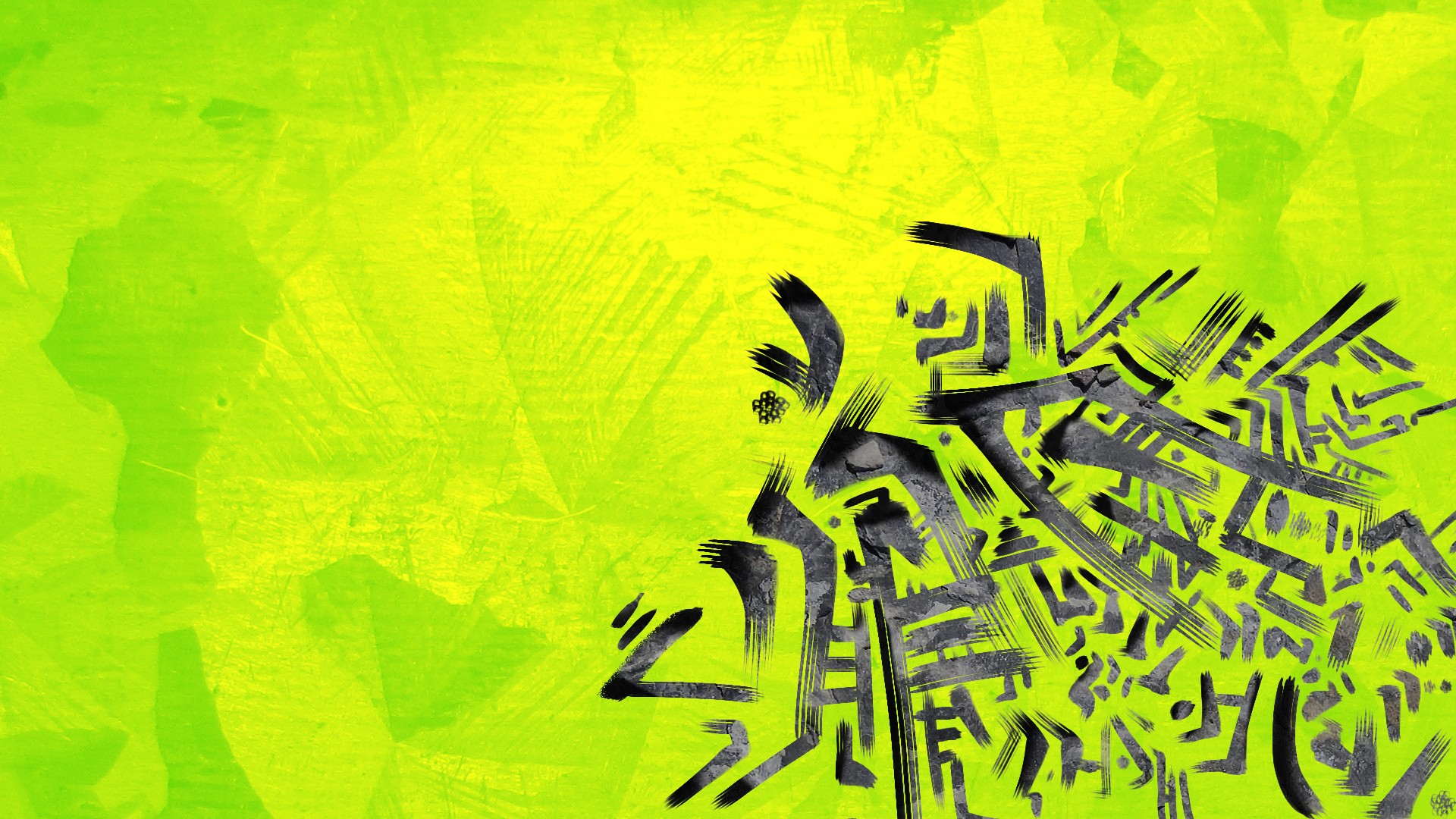 General 1920x1080 digital art abstract simple background green green background artwork DeviantArt