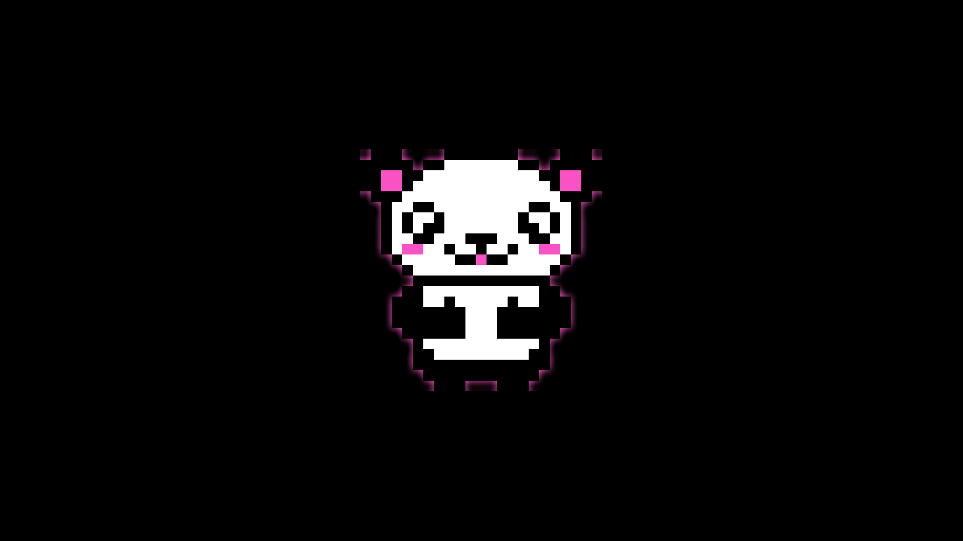 General 1920x1080 pixel art pixels panda