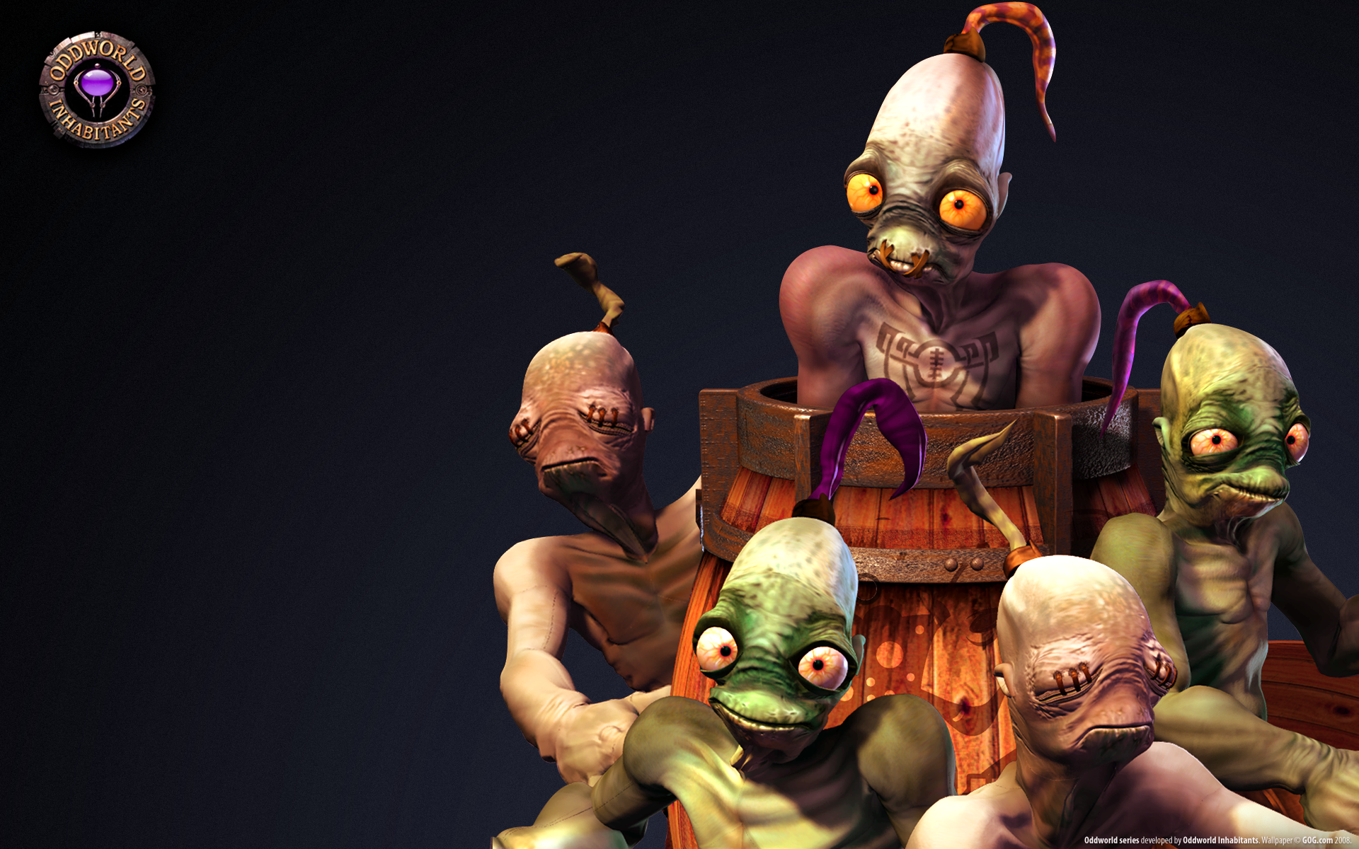 General 1920x1200 Oddworld: Abe's Oddysee video games Oddworld 2008 (Year) video game characters