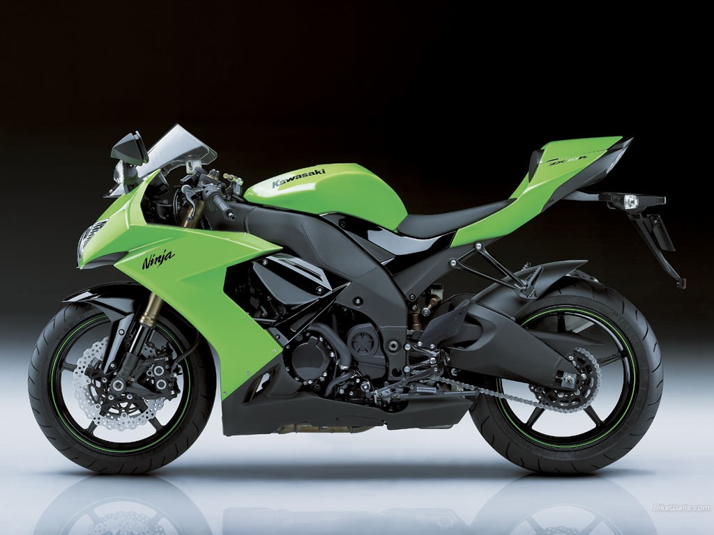 General 1024x768 Kawasaki motorcycle Kawasaki Ninja ZX-10R dark background Green Motorcycles vehicle Japanese motorcycles