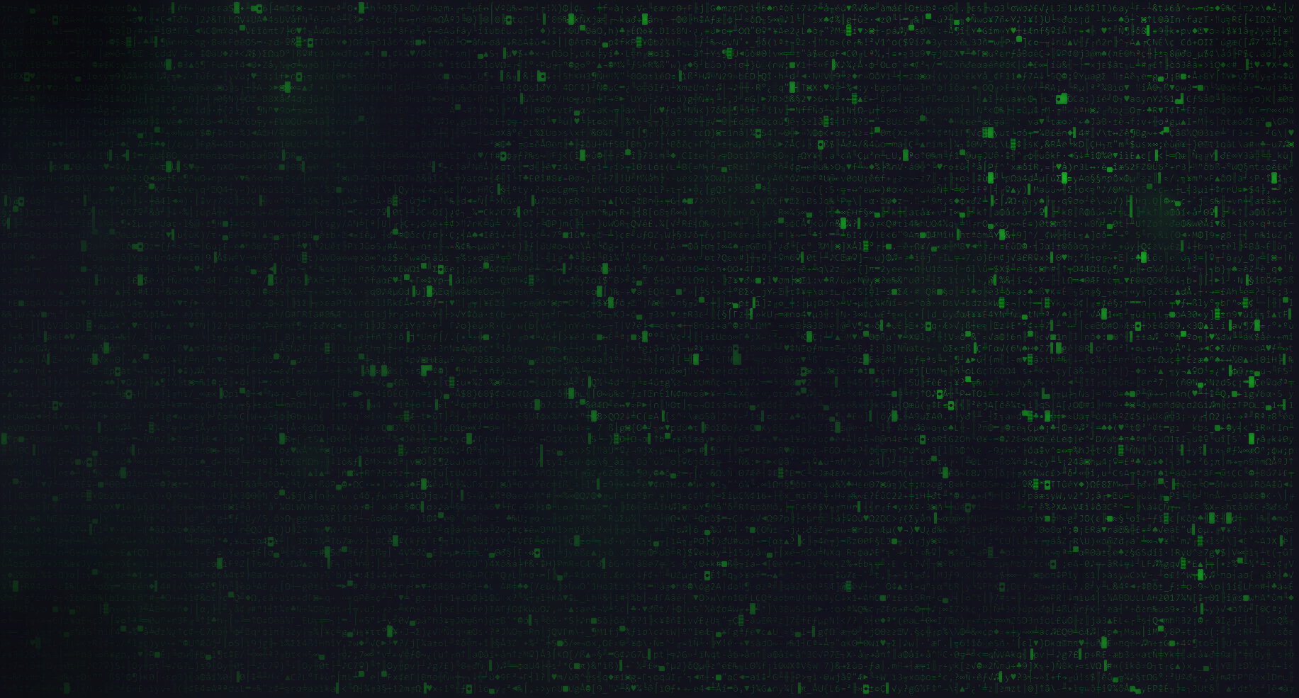 General 1833x985 computer dark minimalism ASCII art green