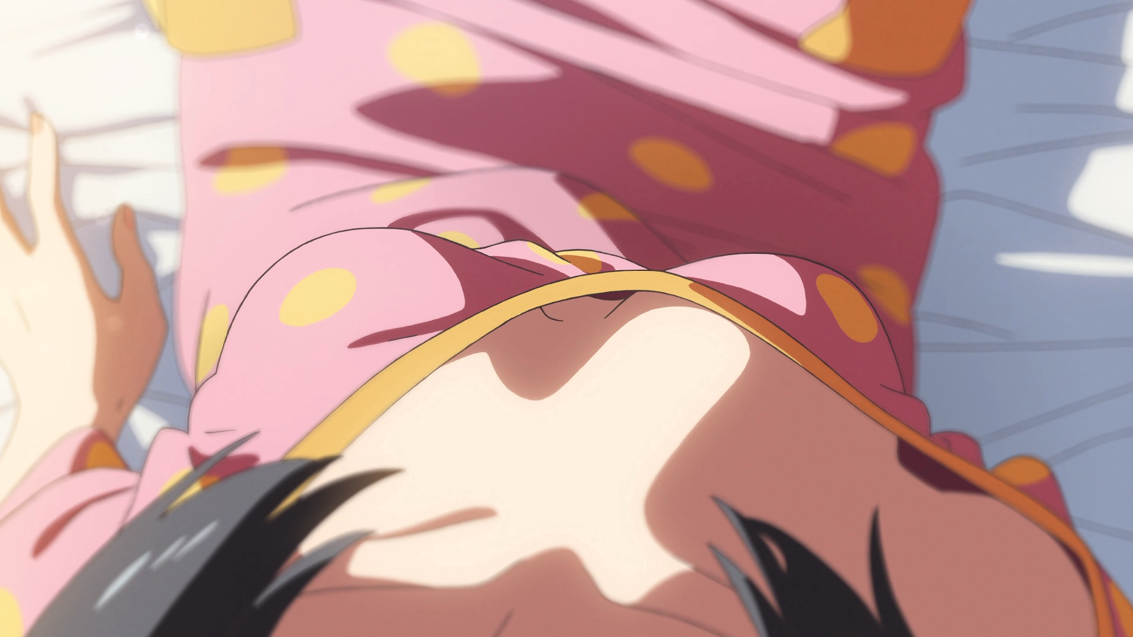Anime 3840x2160 Kimi no Na Wa boobs anime anime girls POV cleavage no bra Makoto Shinkai 