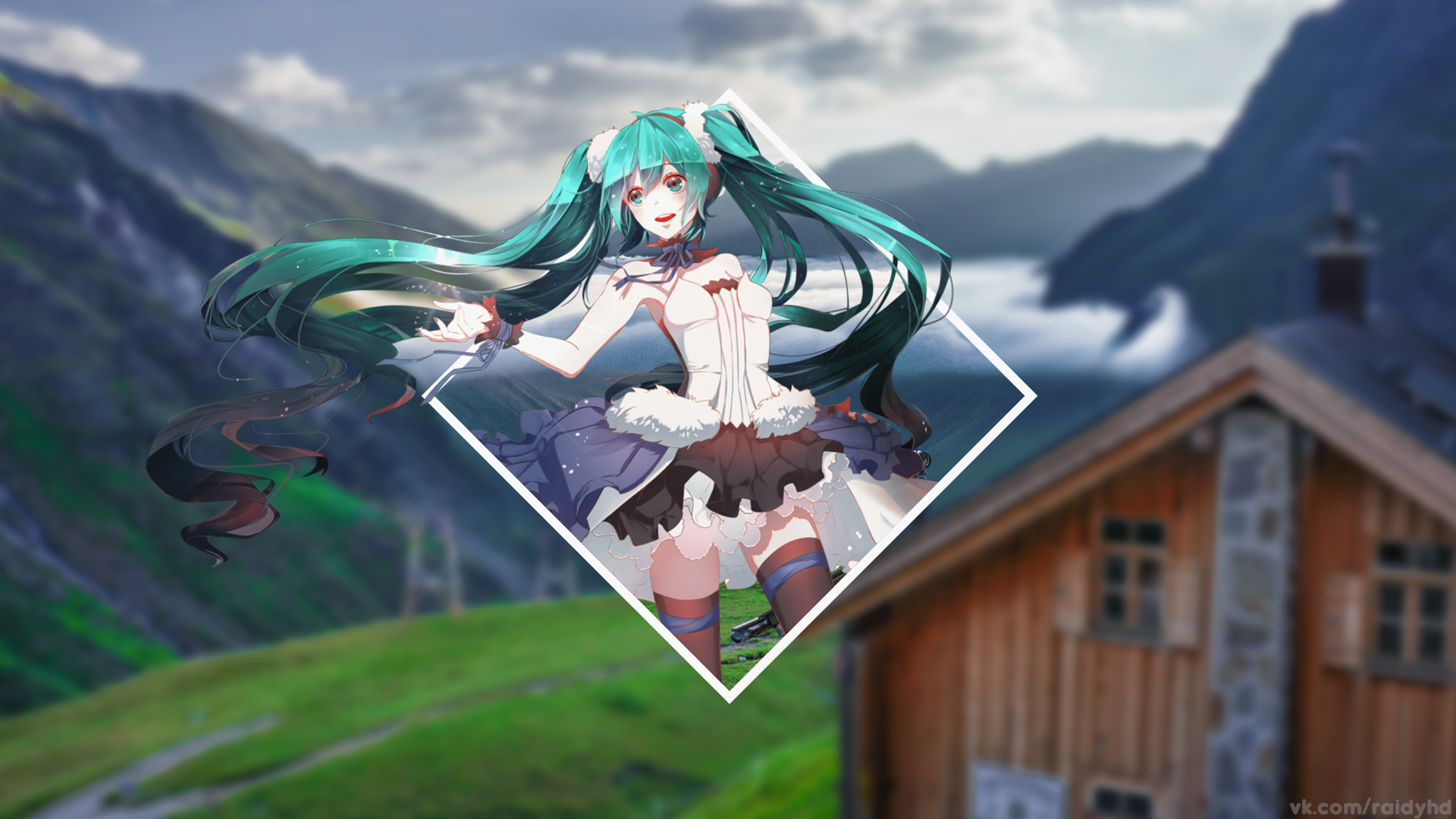 Anime 1920x1080 anime anime girls Hatsune Miku Vocaloid picture-in-picture