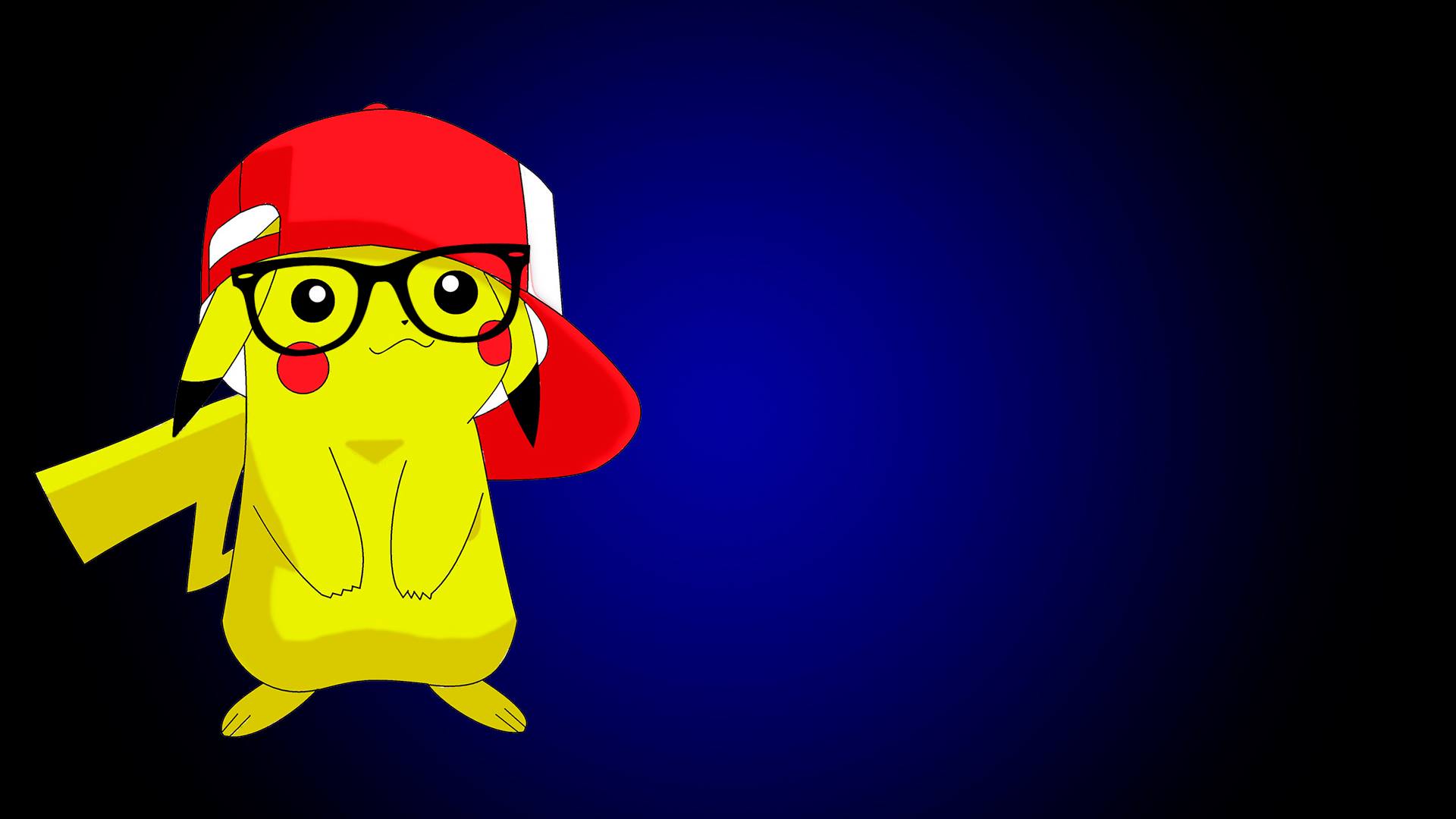 General 1920x1080 anime Pikachu Pokémon hat glasses