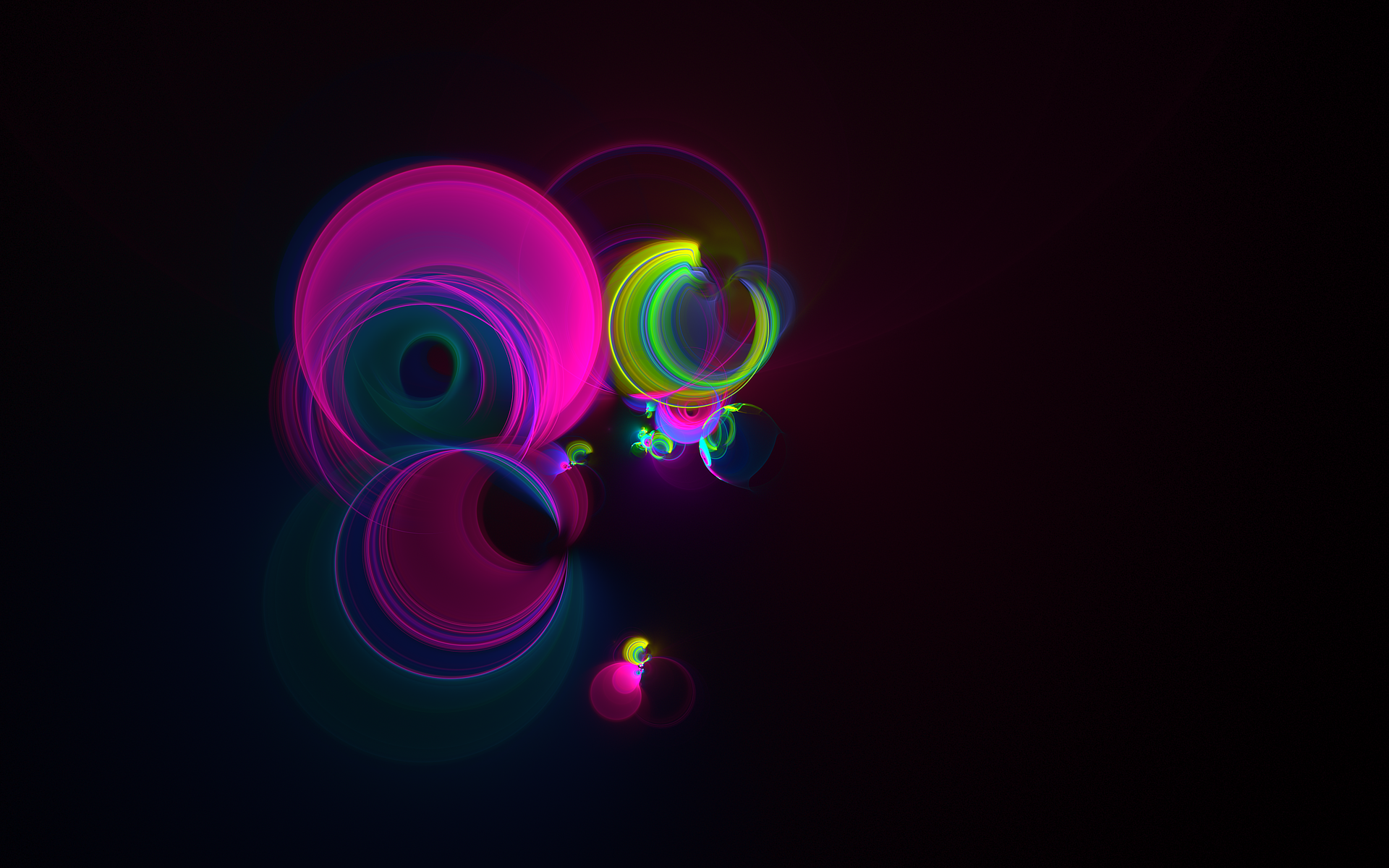 General 1920x1200 abstract fractal digital art simple background colorful shapes artwork