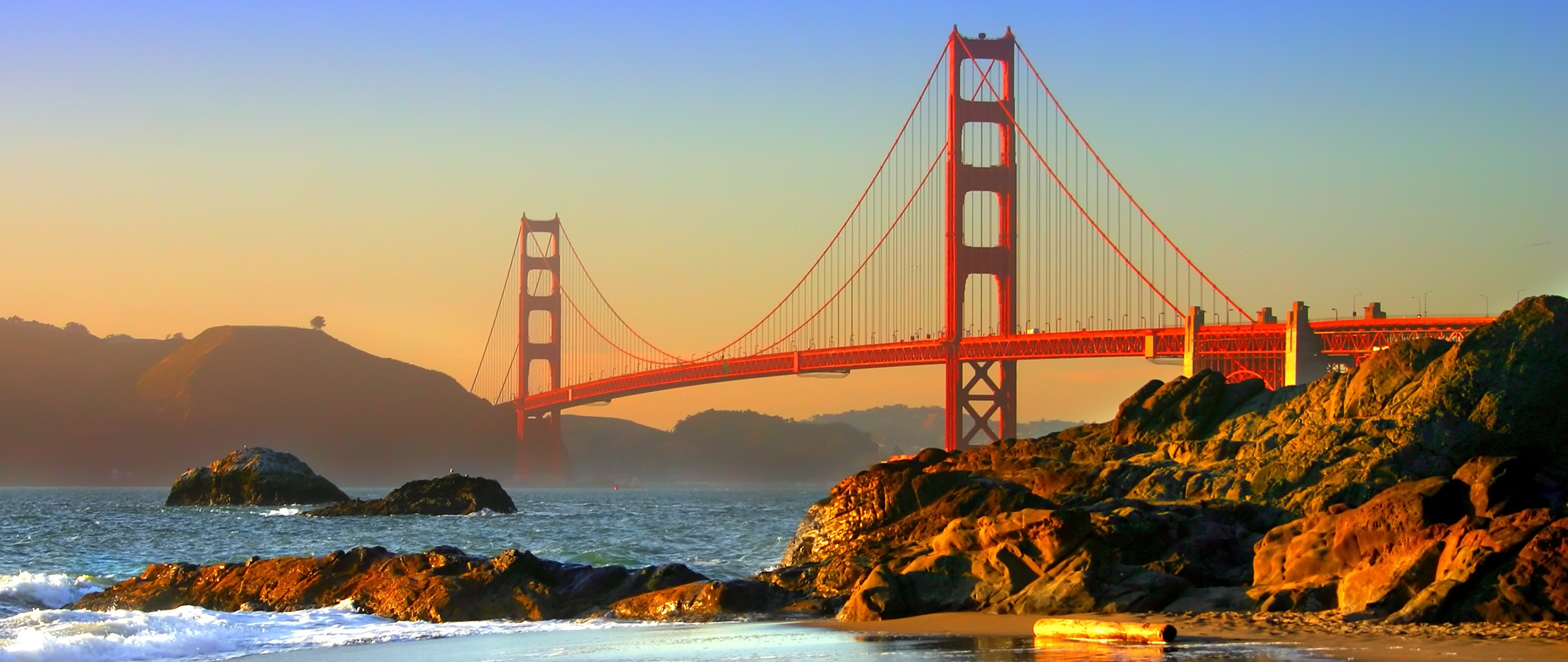 General 2560x1080 Golden Gate Bridge San Francisco USA bridge suspension bridge