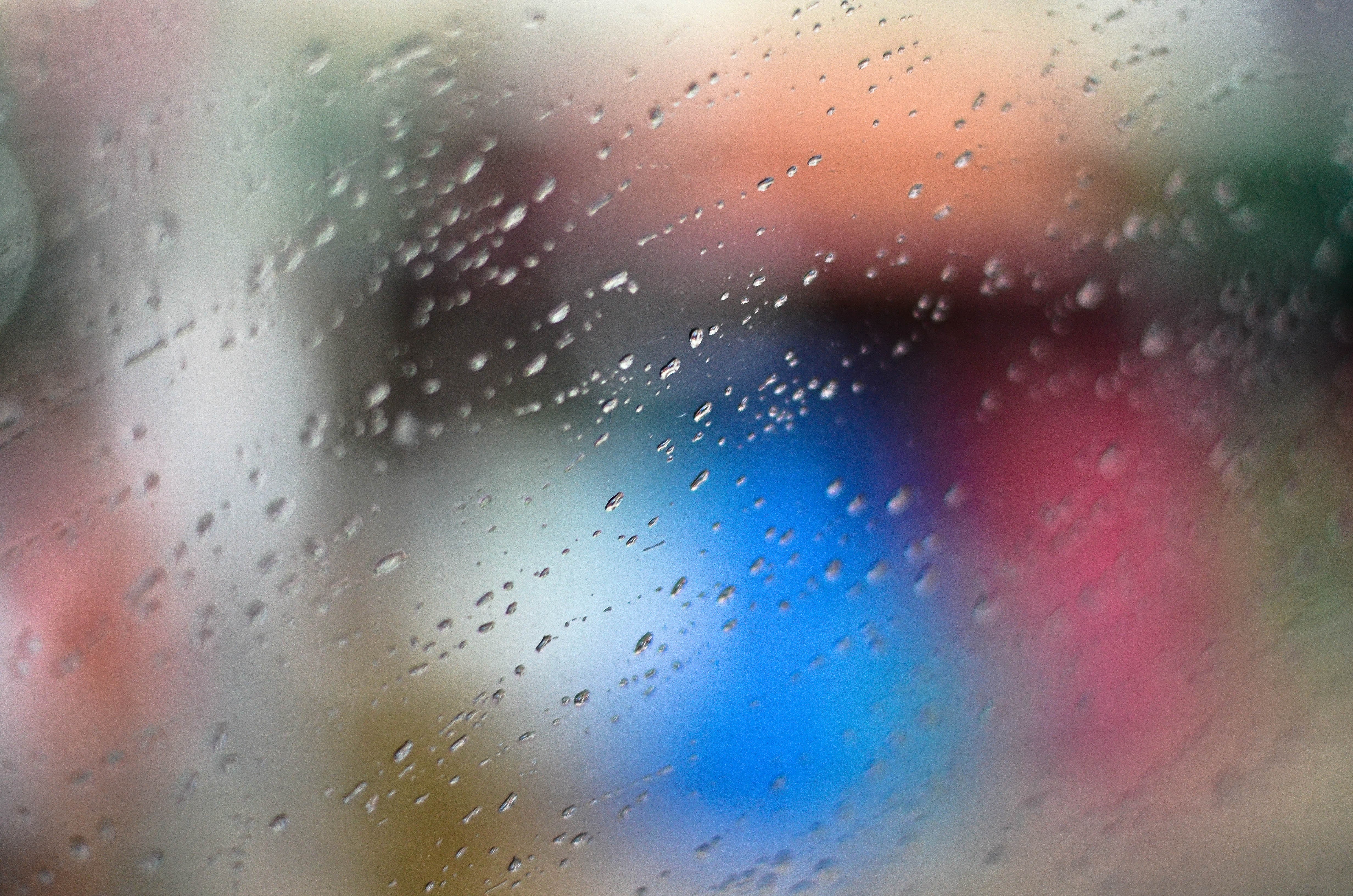 General 4928x3264 photography abstract bokeh rain water on glass