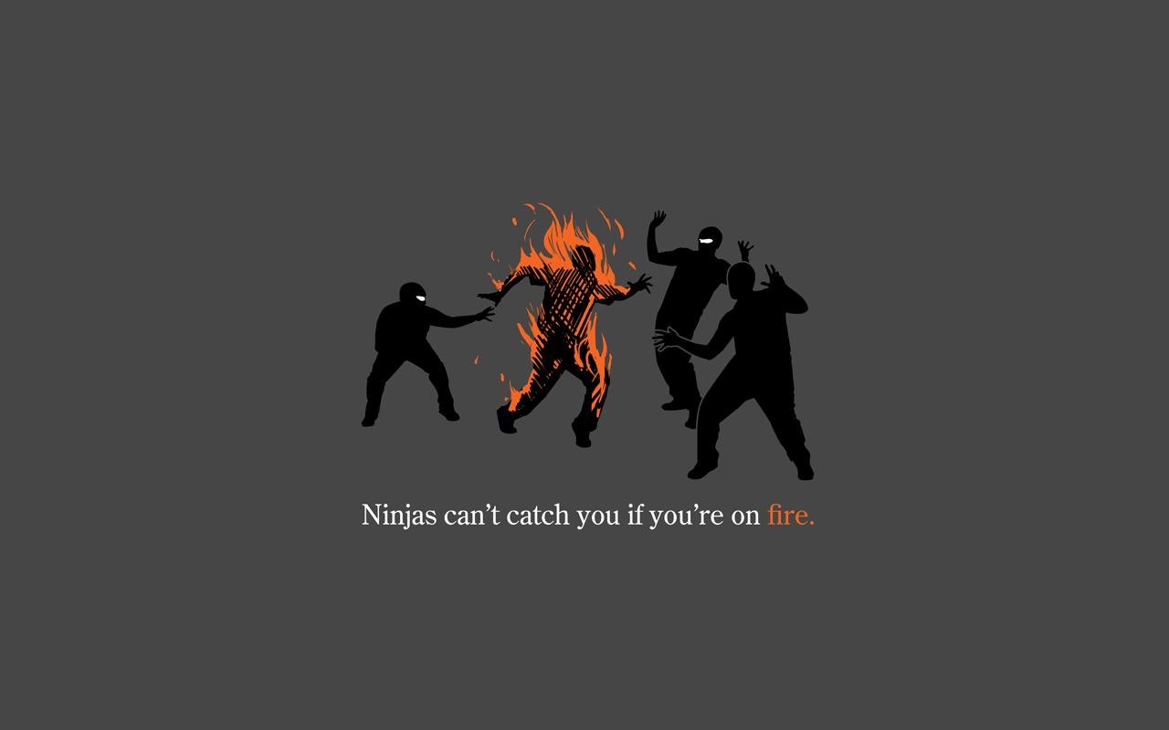 General 1280x800 ninjas humor ninjas can't catch you if