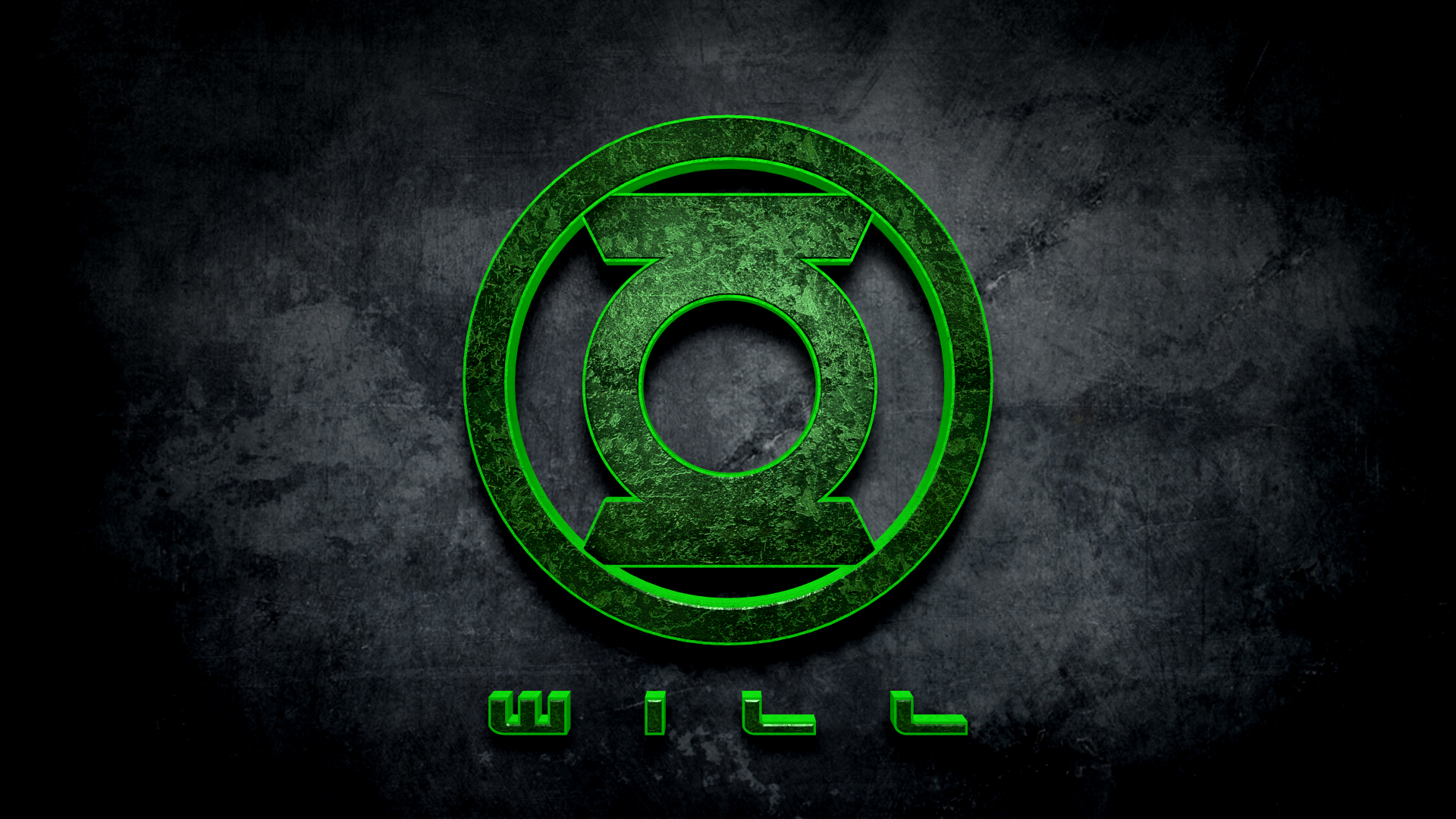 General 1920x1080 Green Lantern DC Comics logo digital art text simple background