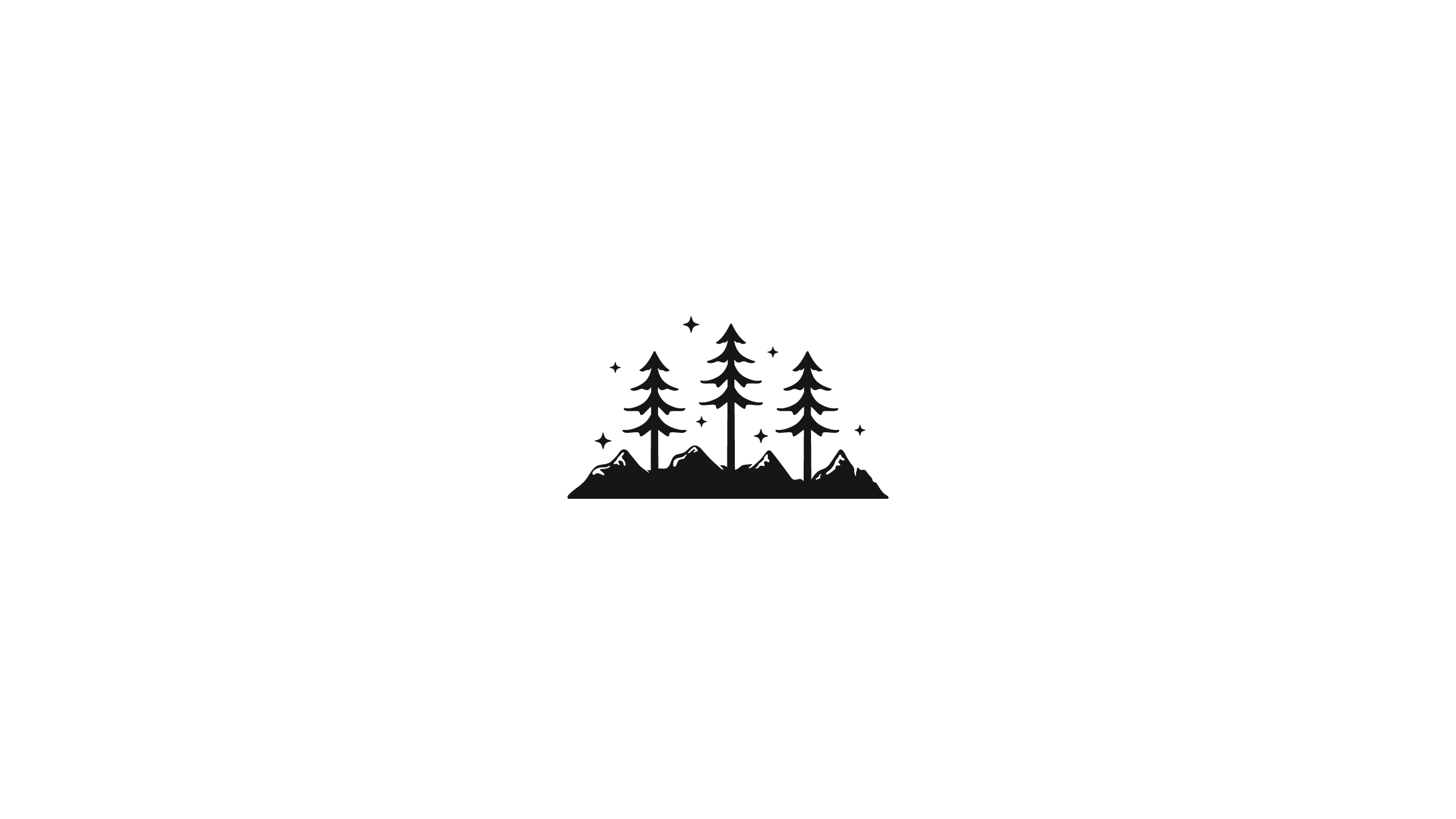 General 2560x1440 illustration white background pine trees trees mountains minimalism monochrome