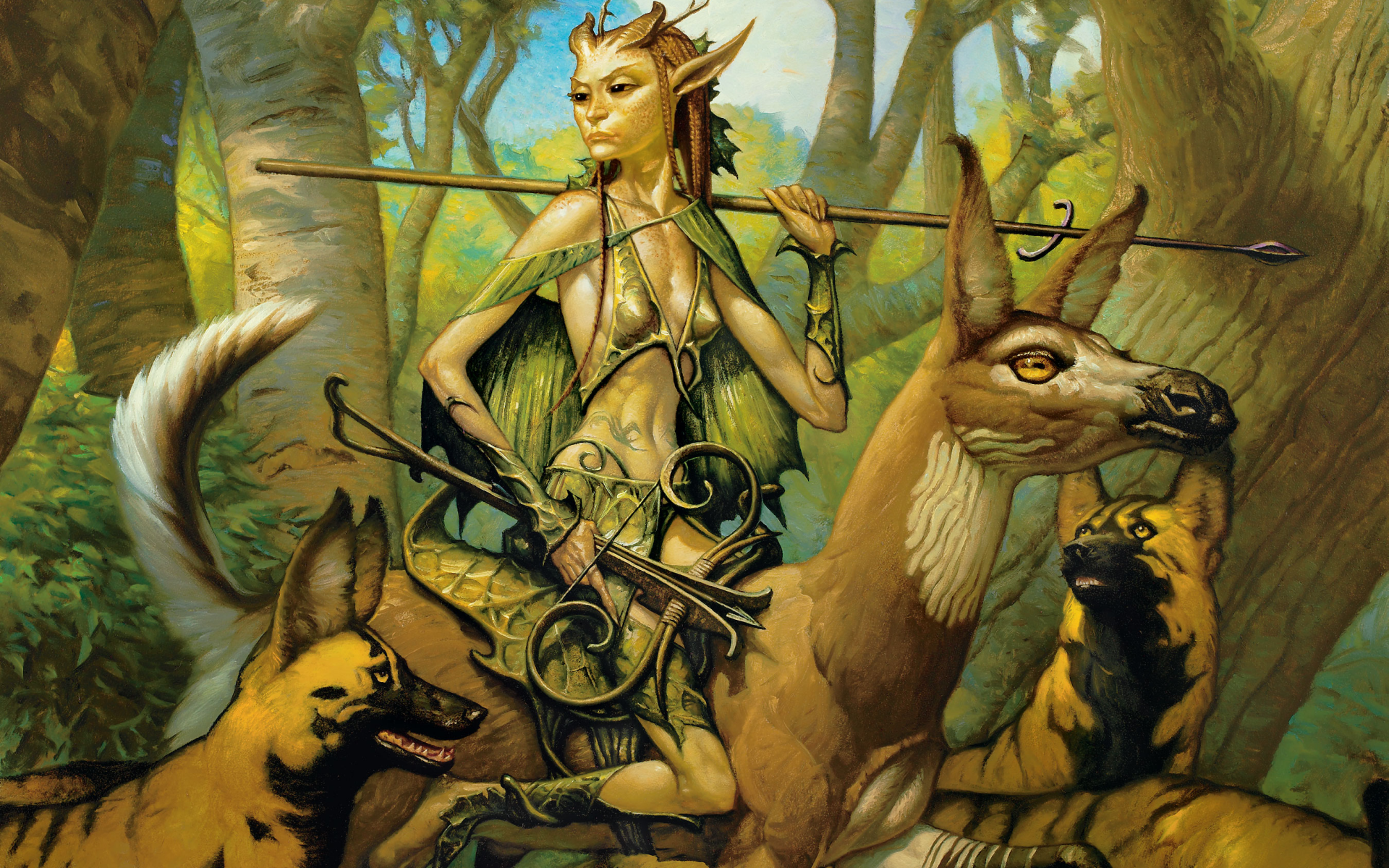General 1920x1200 Magic: The Gathering fantasy girl fantasy art warrior digital art