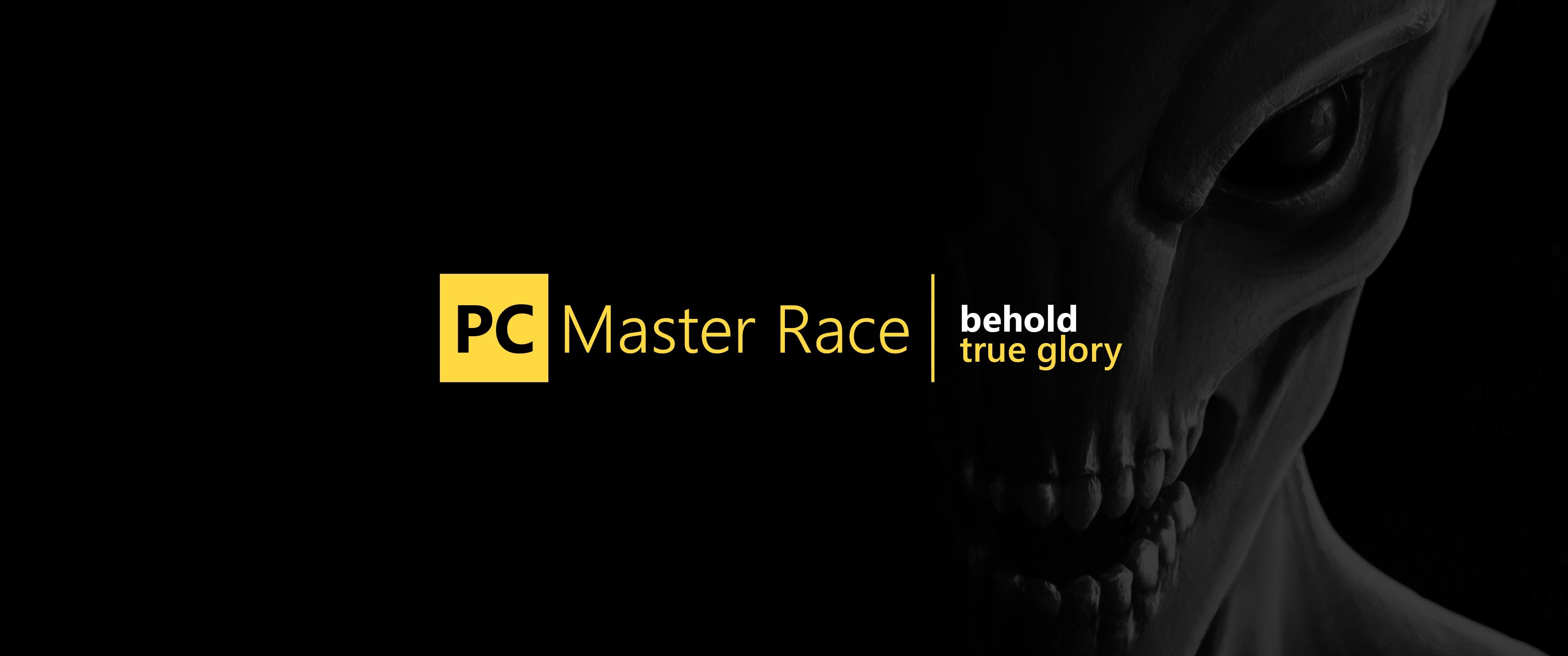 General 3440x1440 PC gaming PC Master  Race black background digital art