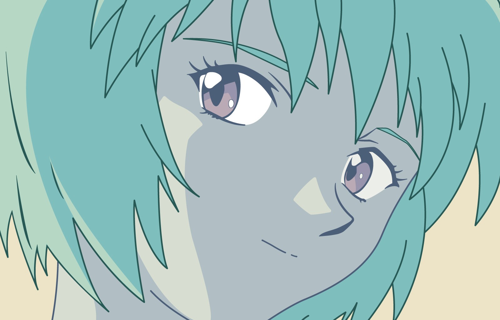 Anime 1600x1024 anime Neon Genesis Evangelion face