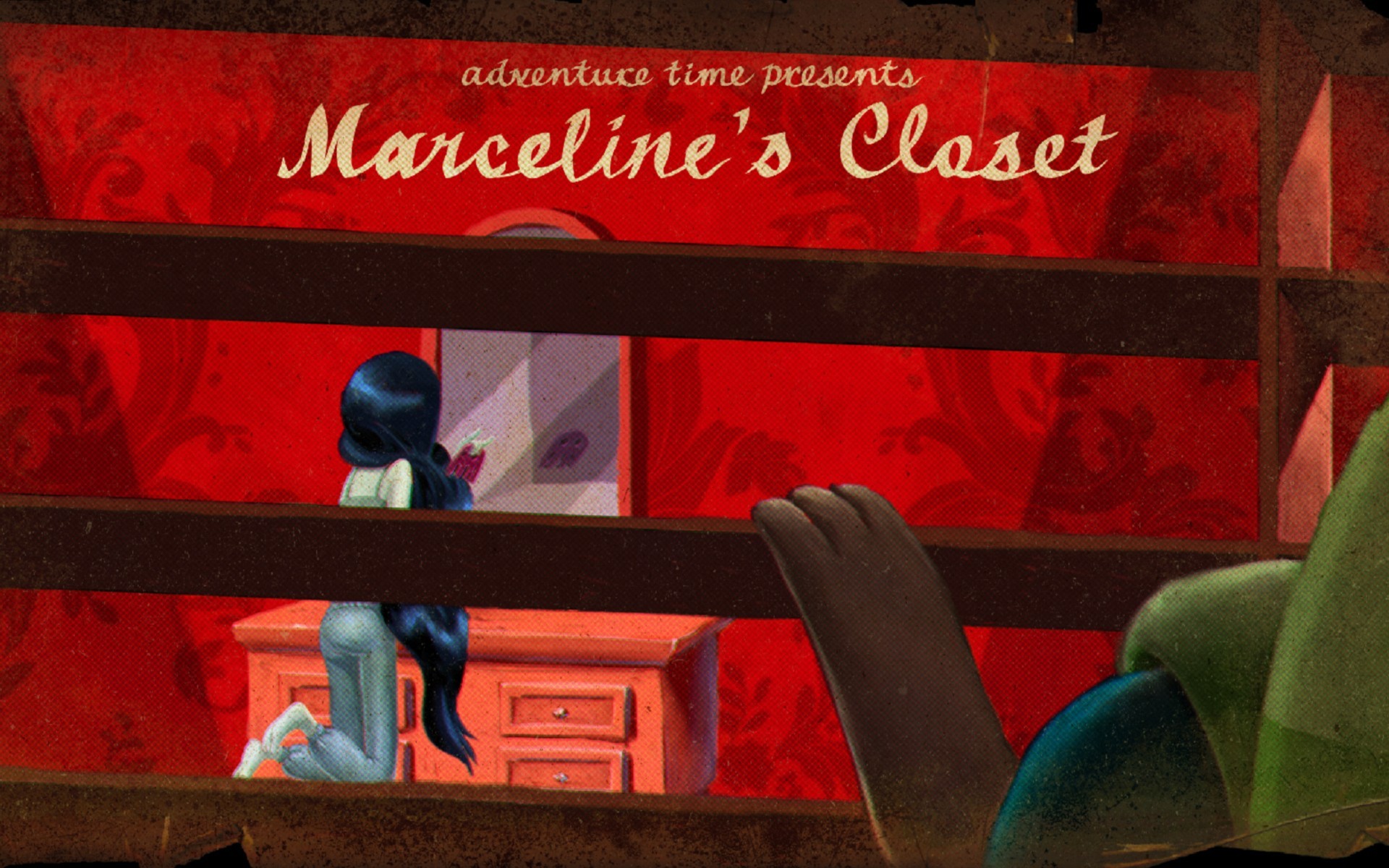 General 1920x1200 Adventure Time Marceline the vampire queen red background TV series red digital art