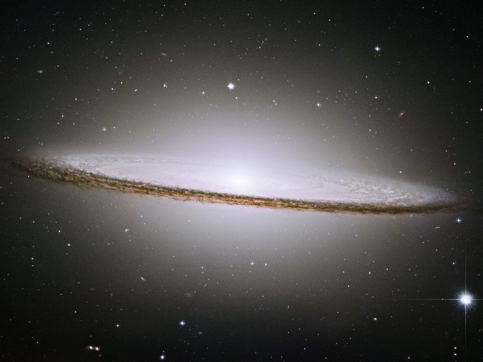 General 1600x1200 Sombrero Galaxy space galaxy Hubble digital art space art
