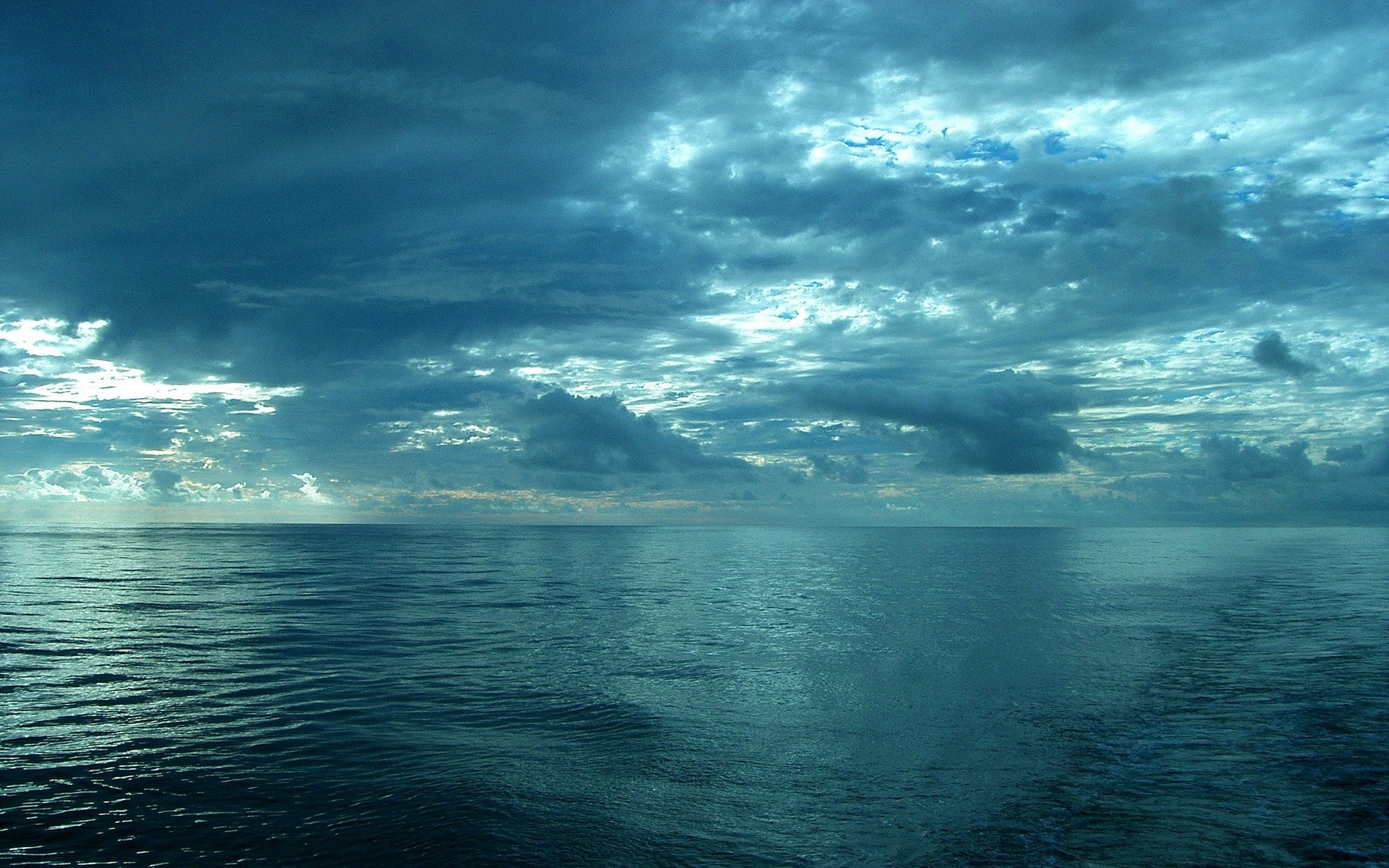 General 1920x1200 sea sky horizon clouds nature water cyan blue waves turquoise
