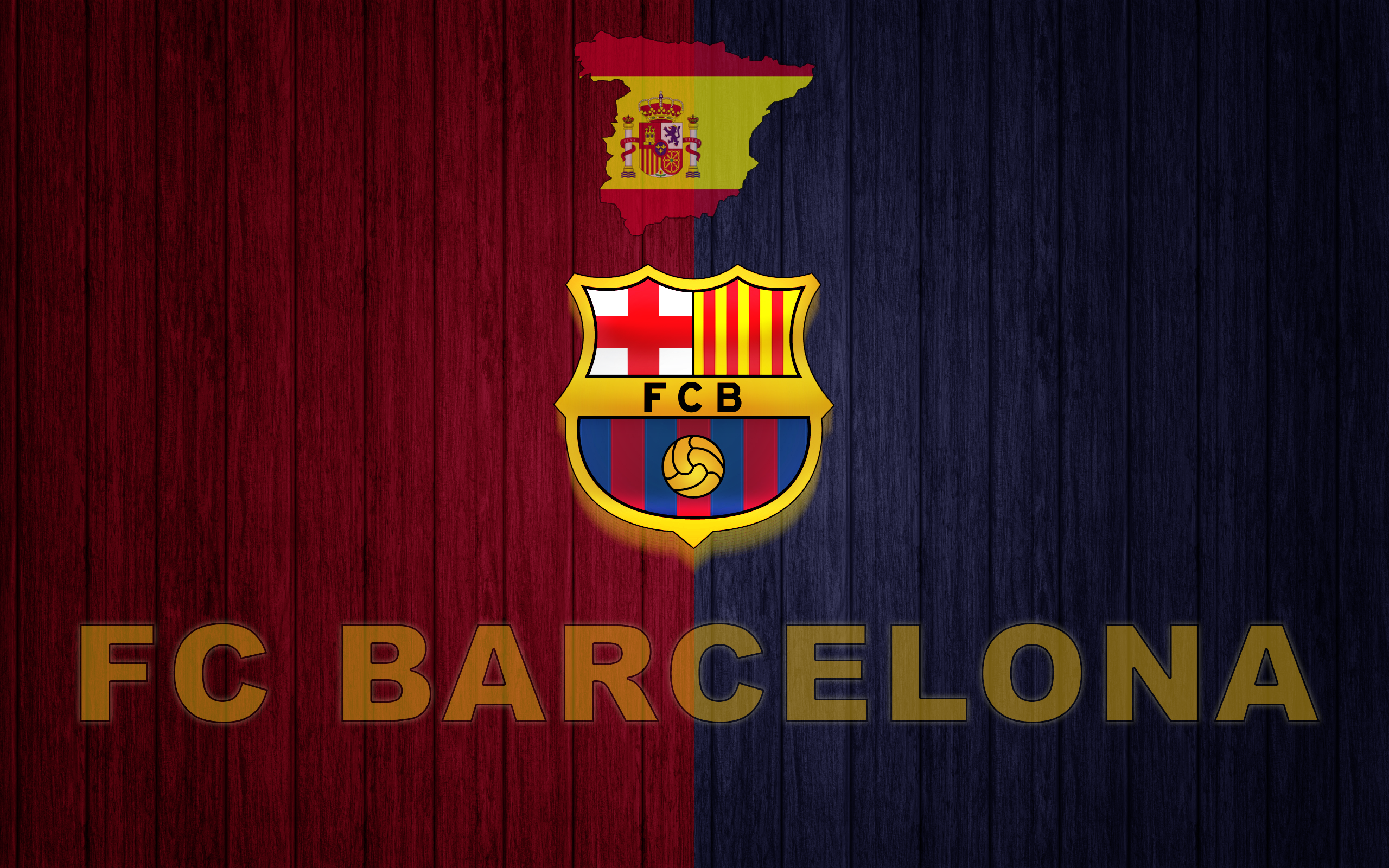 General 2560x1600 Barcelona FC Barcelona Spain soccer clubs soccer logo barca sport digital art