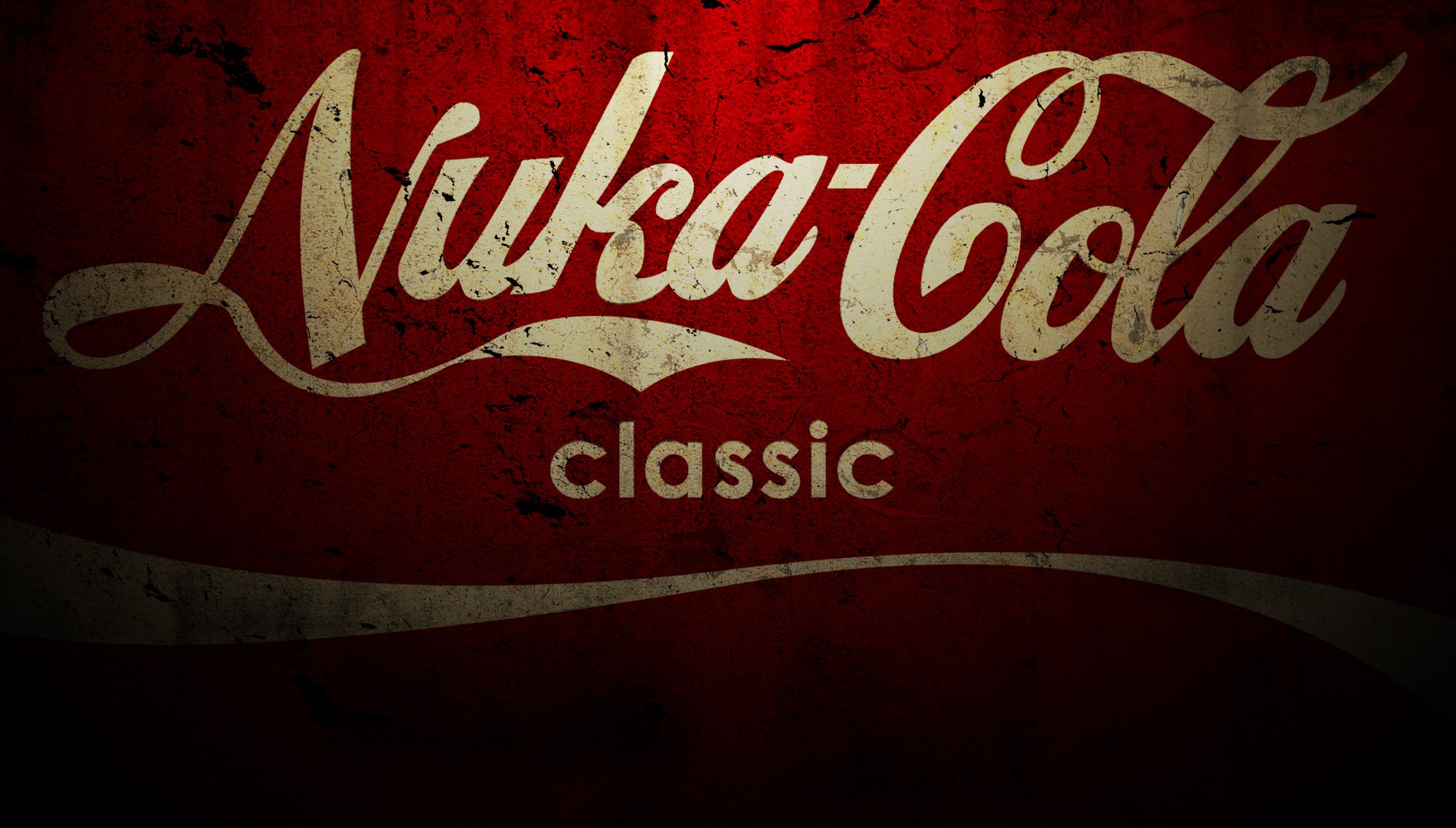 General 1900x1080 video games Fallout Nuka-Cola red grunge PC gaming video game art
