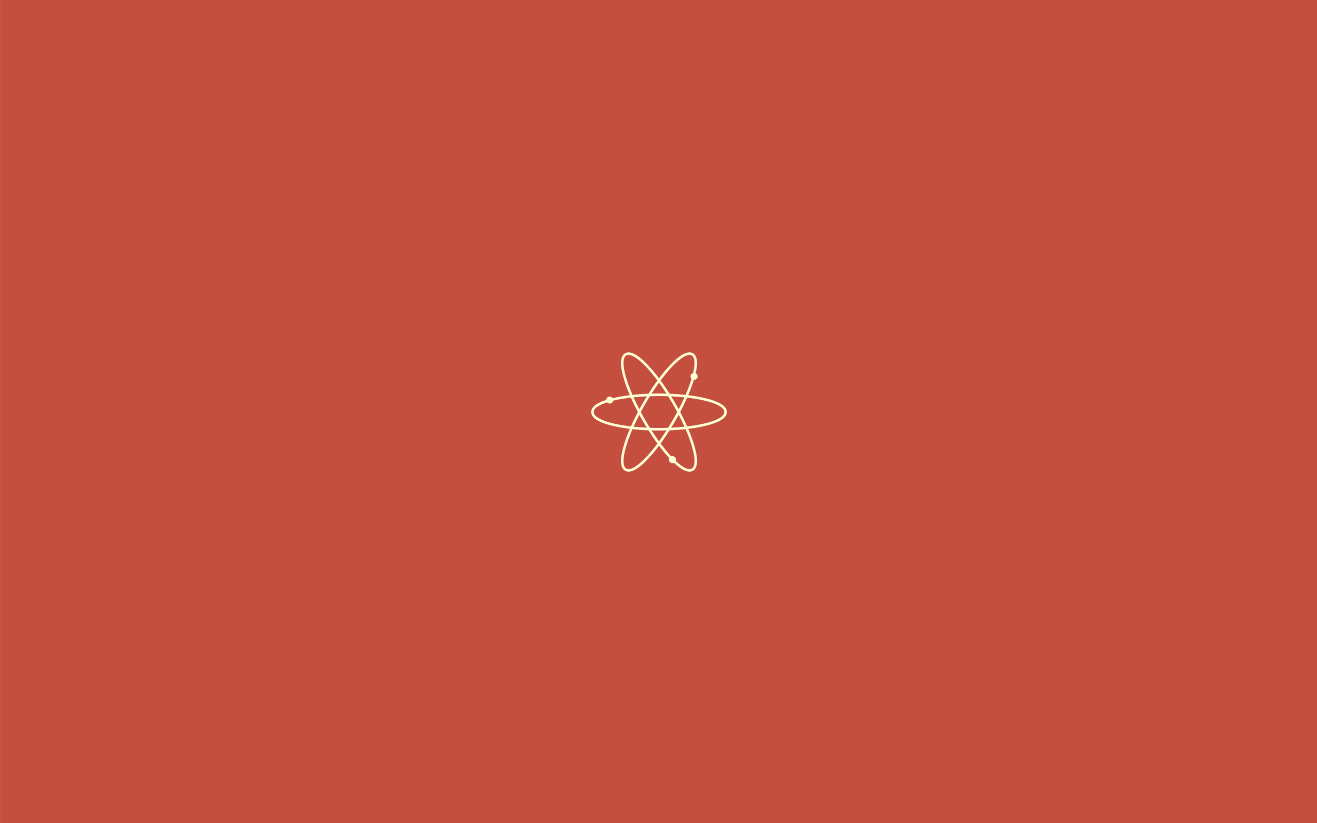 General 2560x1600 science minimalism orange background simple background atoms