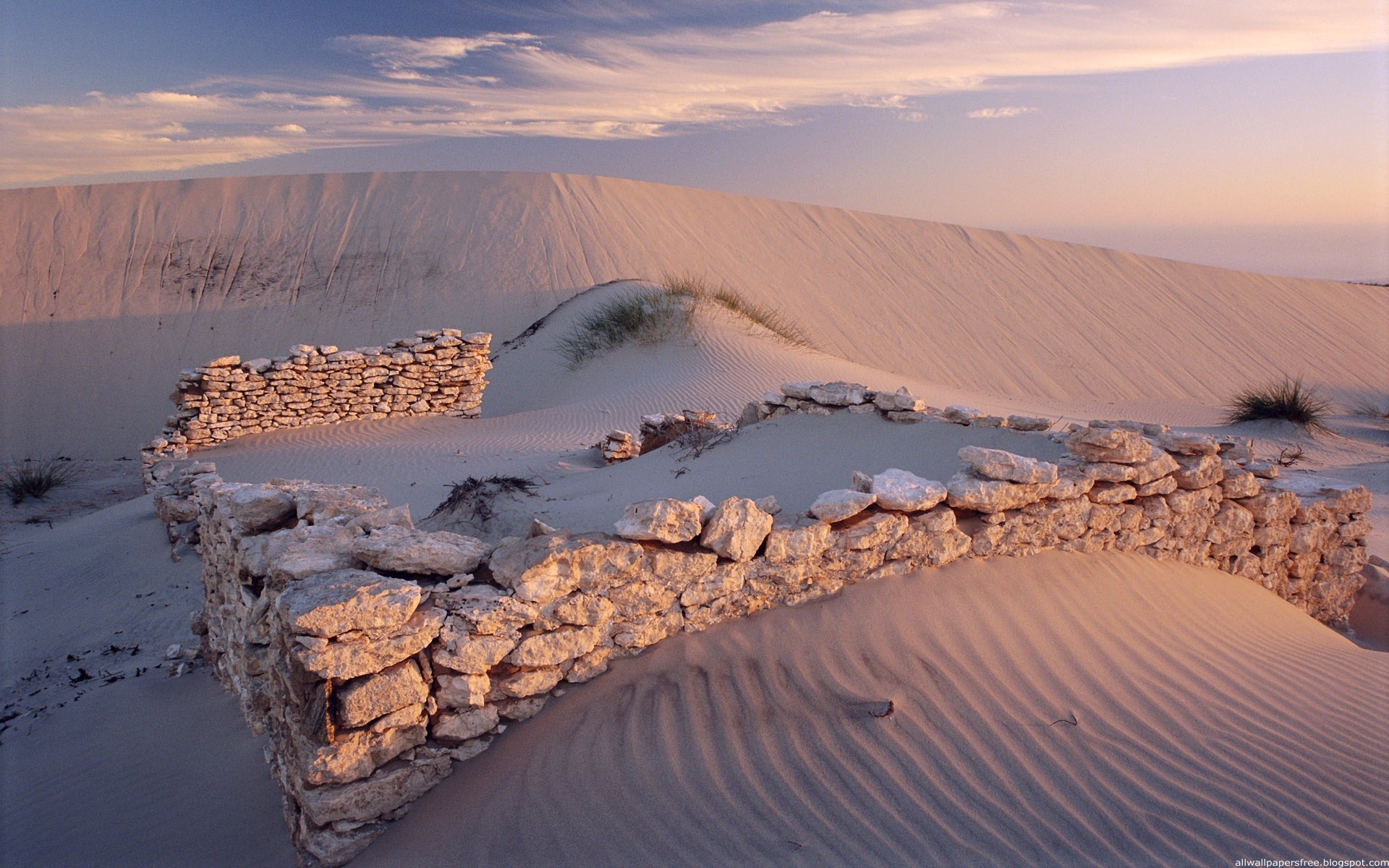 General 1920x1200 desert ruins dunes stones sand