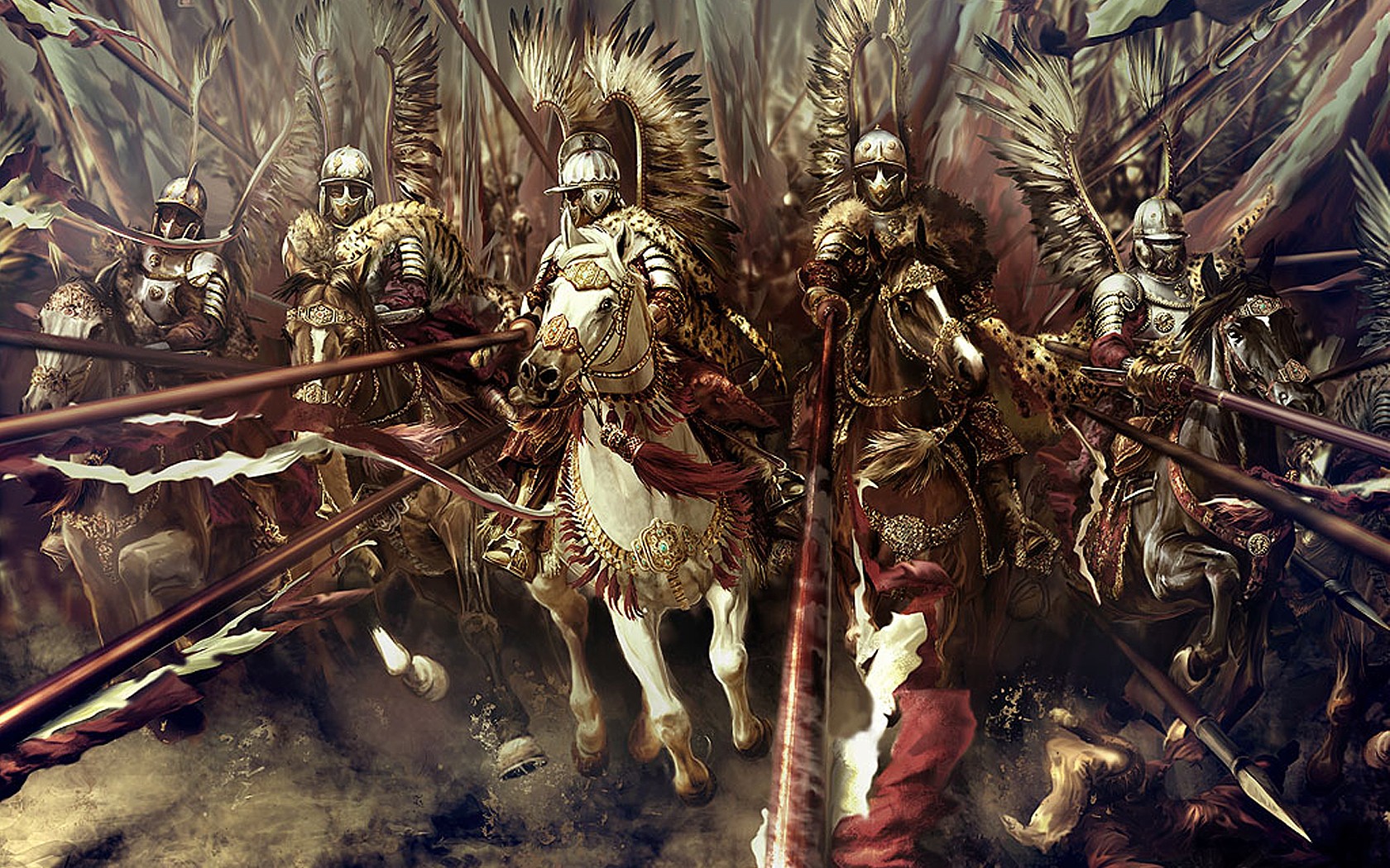 General 1680x1050 Poland military Polish hussar fantasy art soldier war