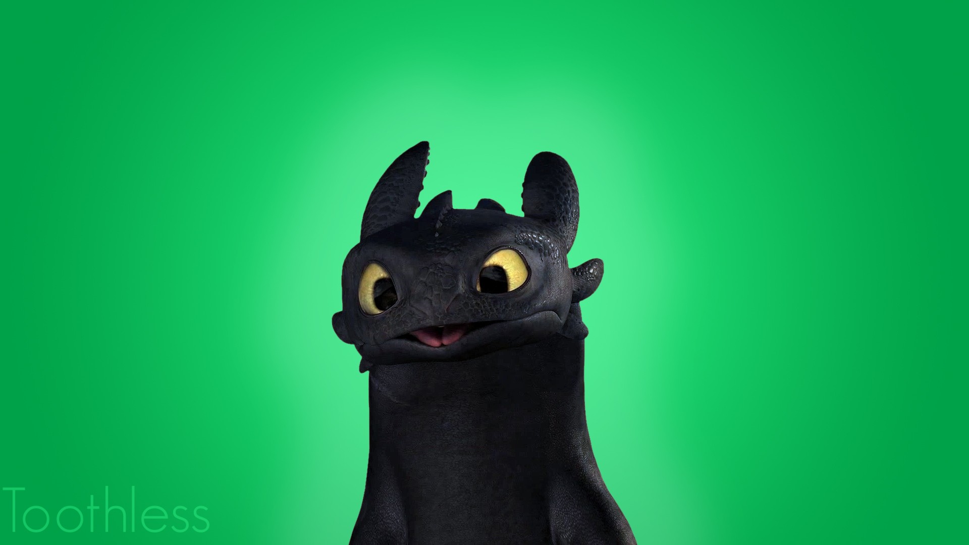 General 1920x1080 Toothless How to Train Your Dragon How to Train Your Dragon 2 green background dragon creature simple background movies animated movies