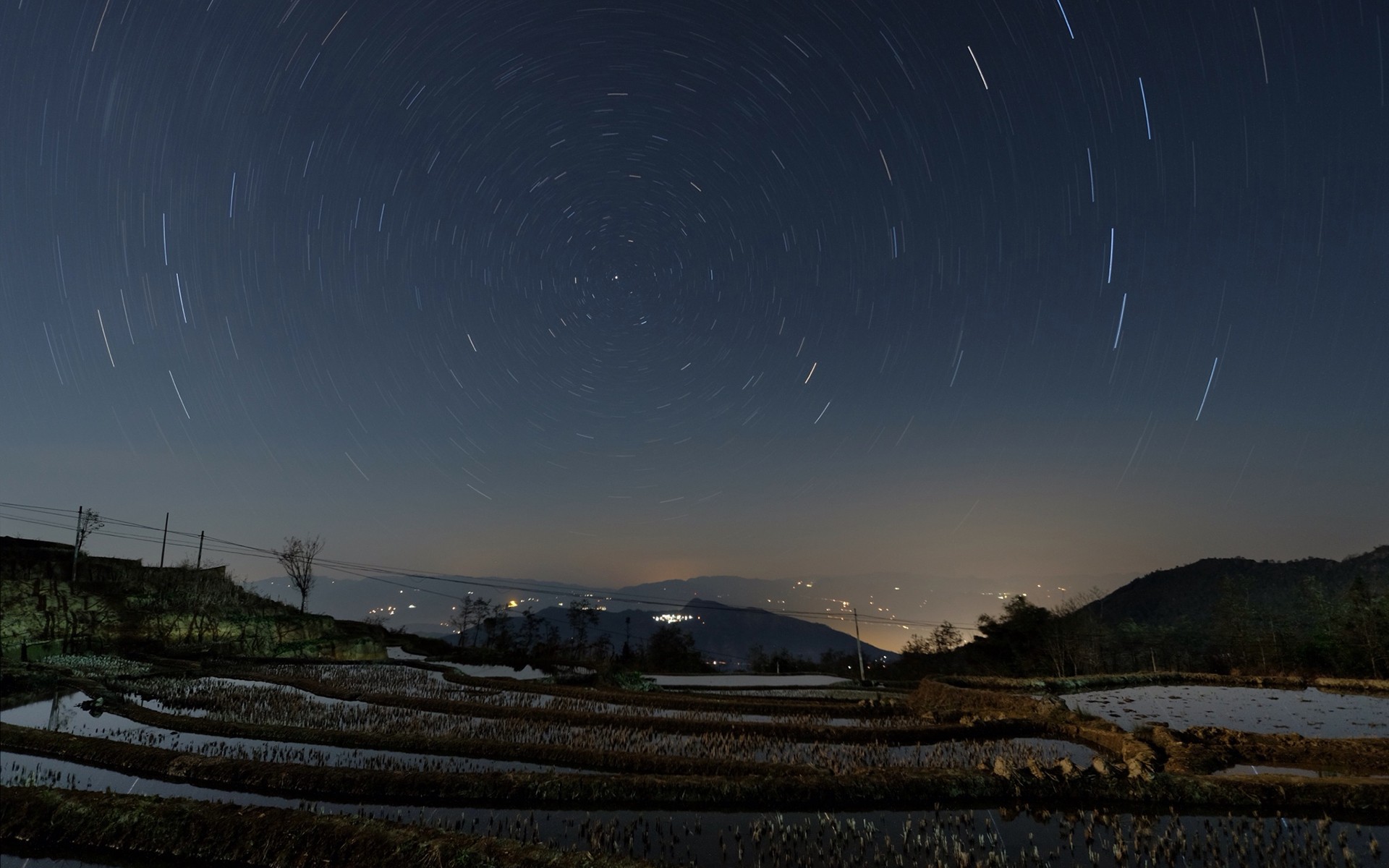 General 1920x1200 photography landscape night star trails long exposure