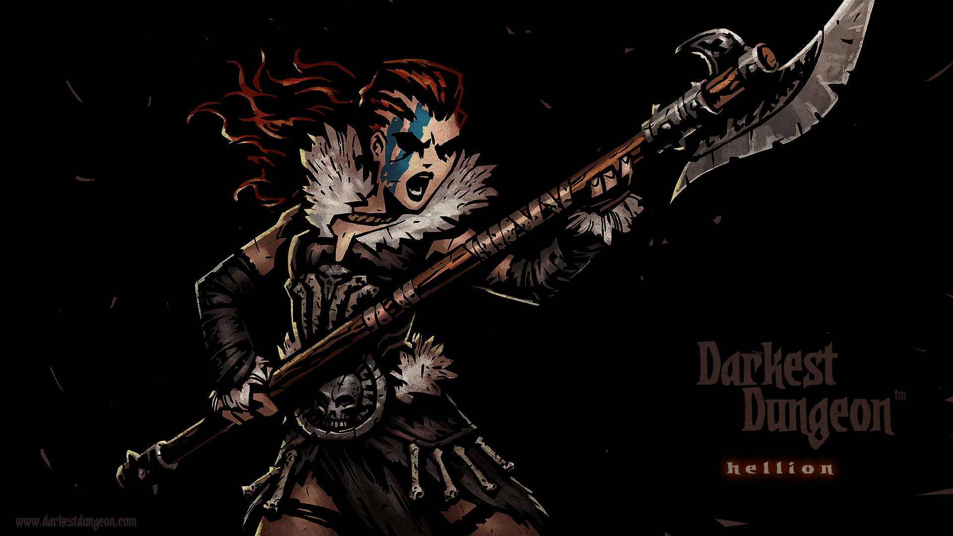 General 1920x1080 Darkest Dungeon PC gaming fantasy girl warrior video games