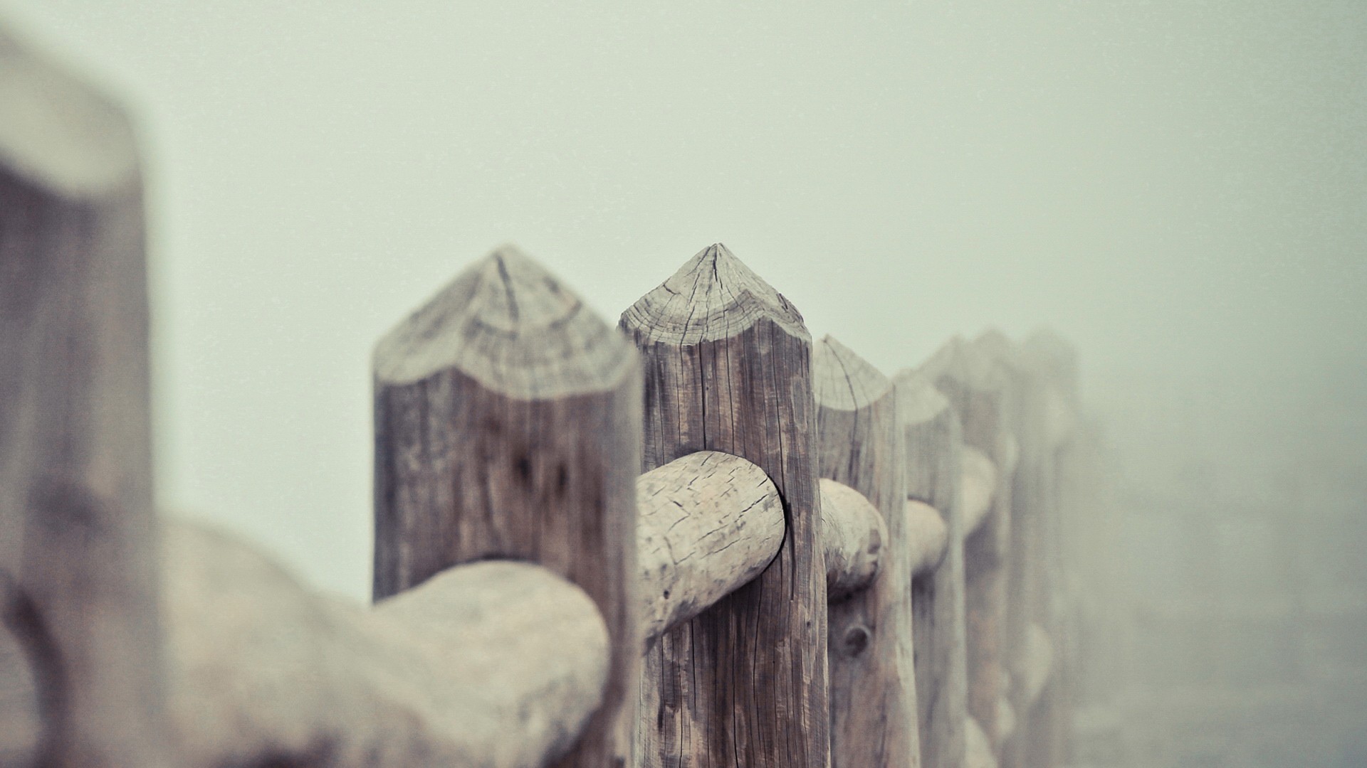 General 1920x1080 mist wood fence outdoors depth of field photography
