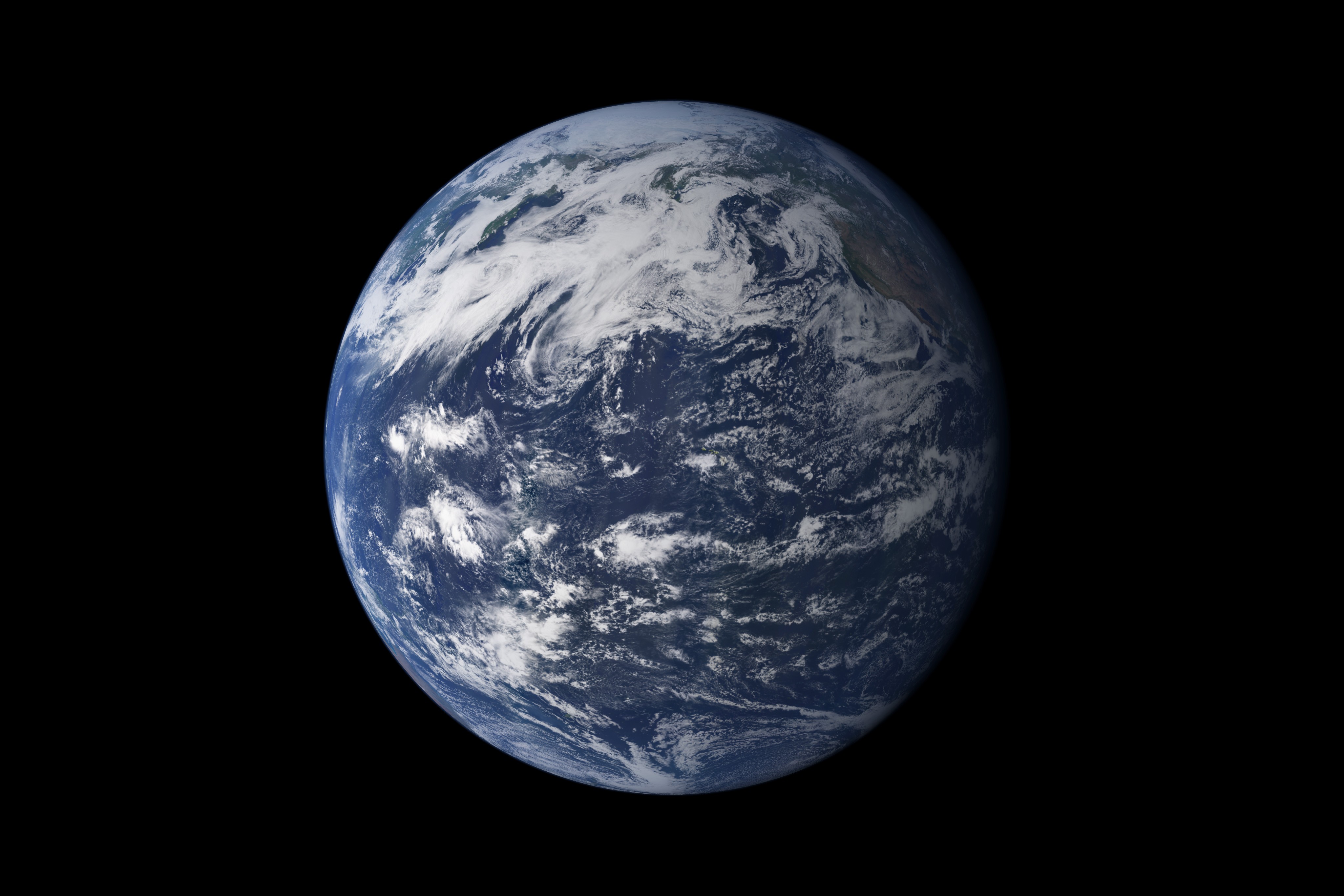 General 4096x2732 Earth Pacific Ocean space planet