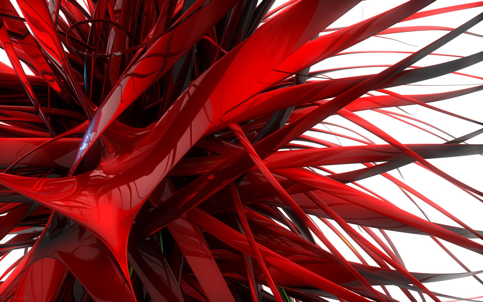 General 1920x1200 digital art abstract CGI red reflection white background shapes