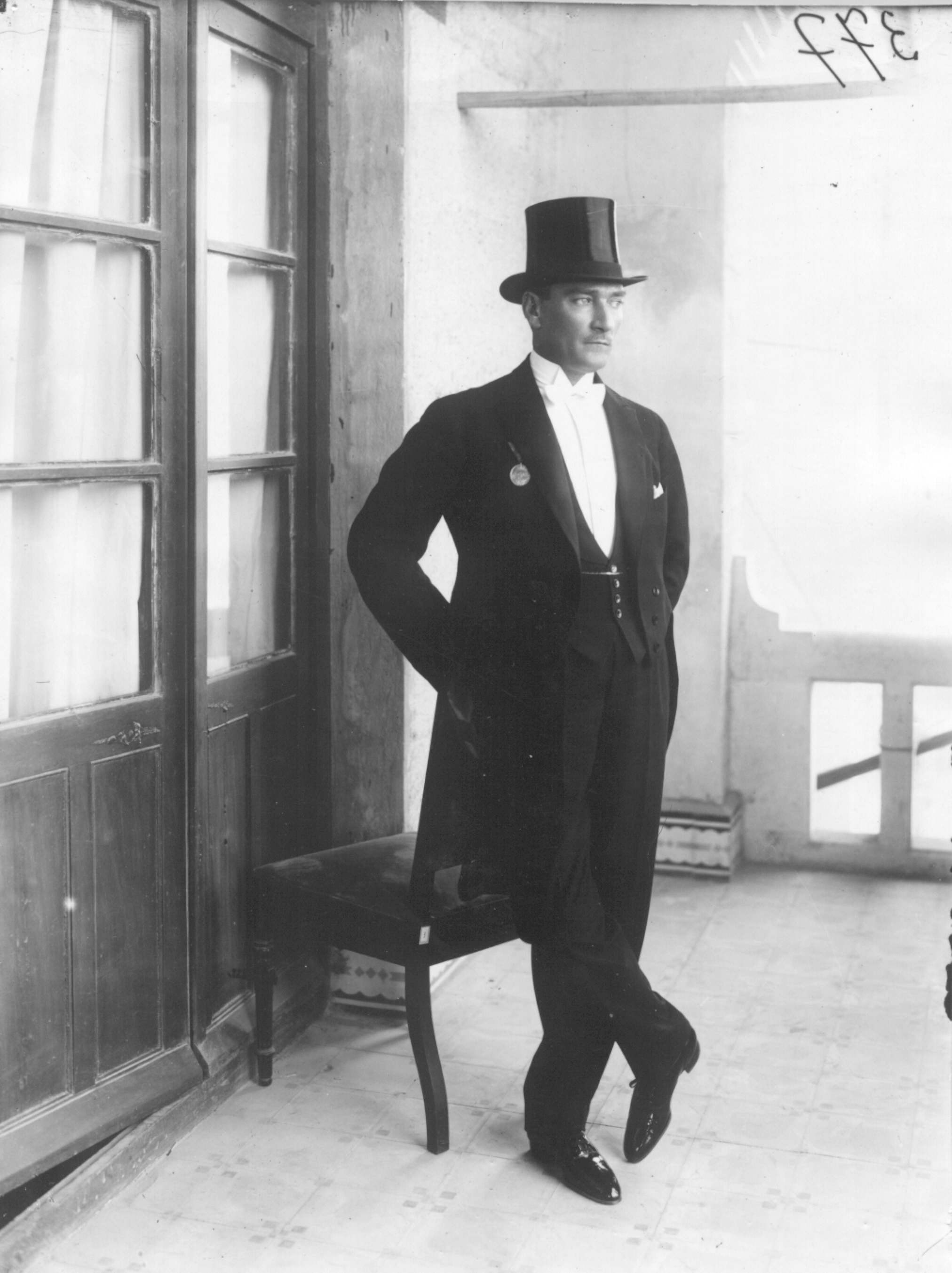 People 2024x2706 Mustafa Kemal Atatürk men hat vintage standing monochrome Turkey