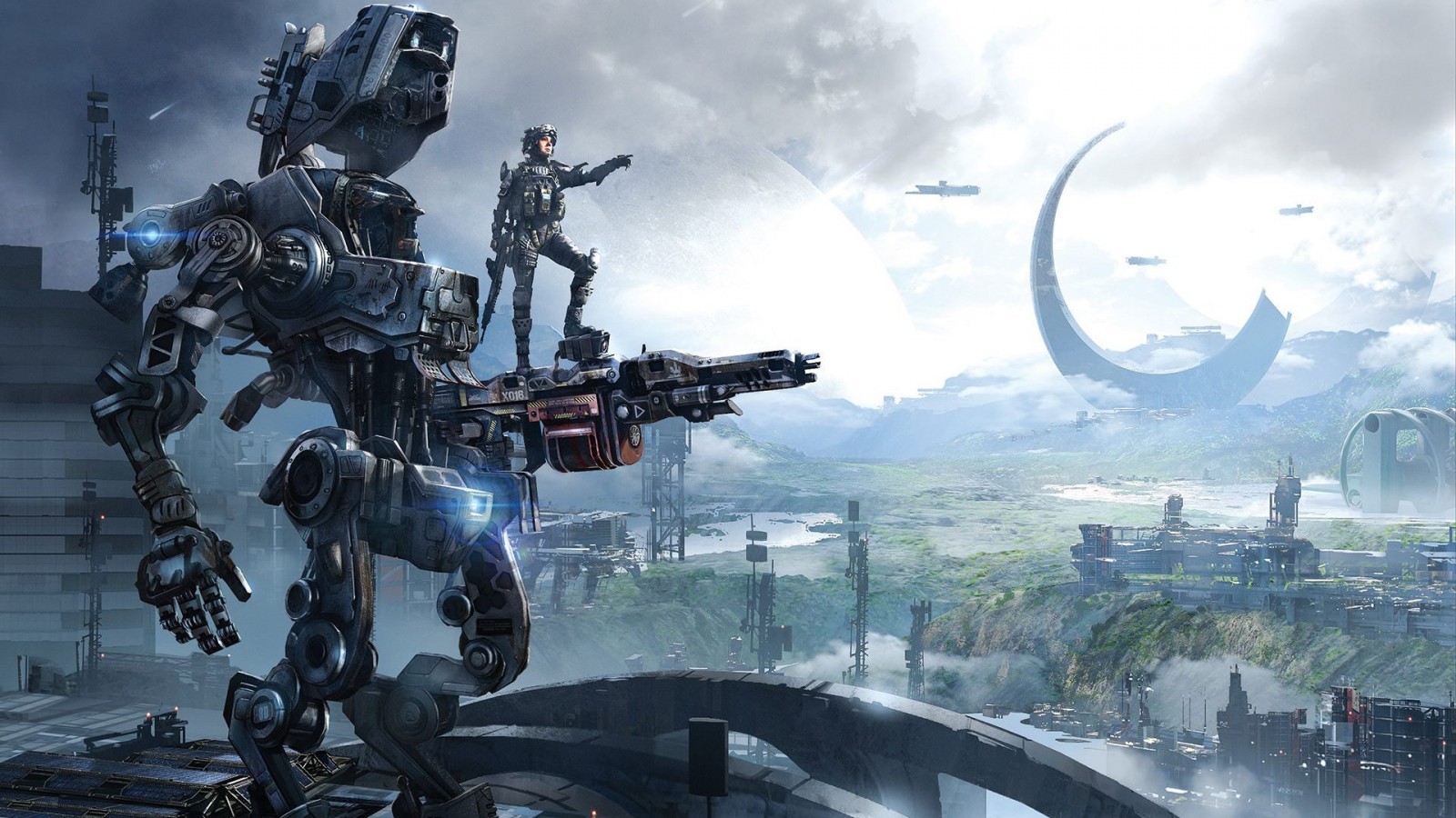 General 1600x900 Titanfall video games video game art PC gaming science fiction mechs