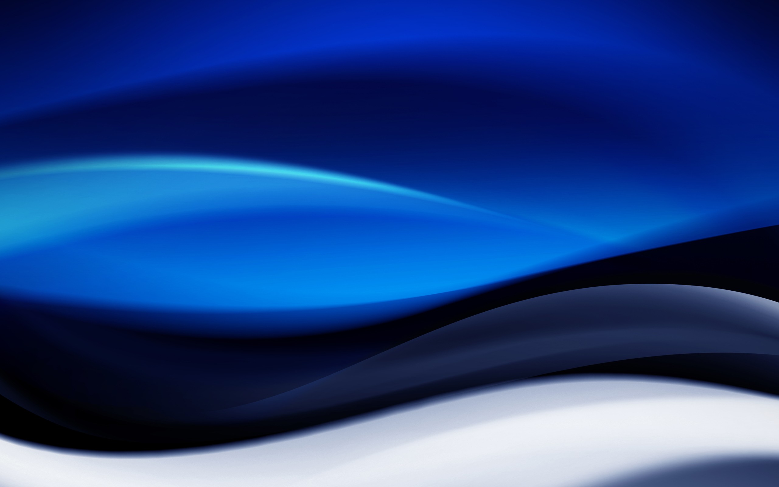 General 2560x1600 digital art abstract shapes blue background waveforms