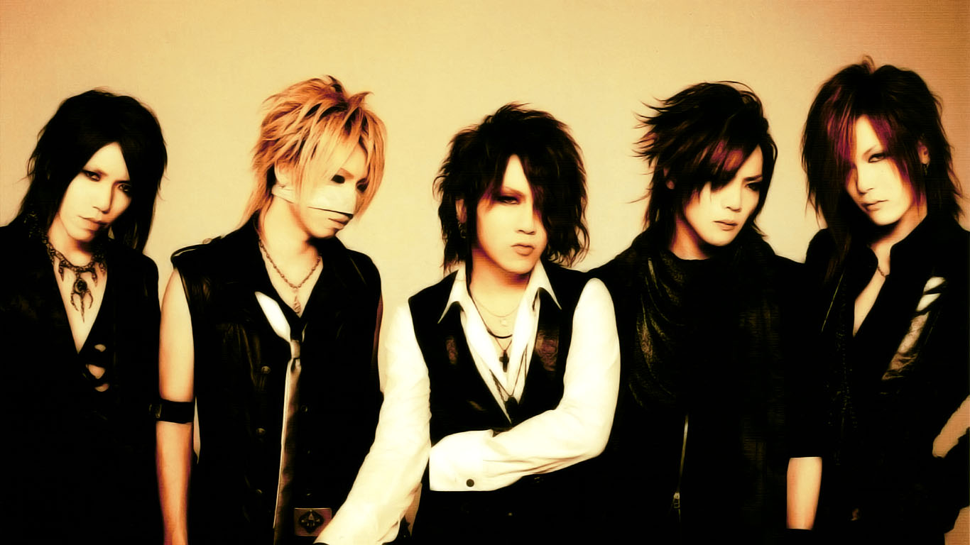 People 1366x768 The Gazette singer music Asian simple background