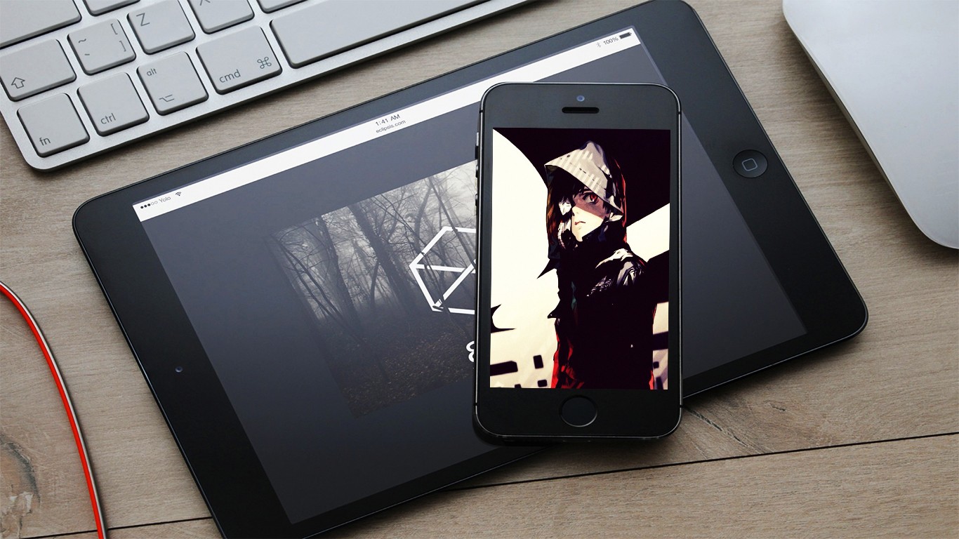 General 1366x768 Tokyo Ghoul anime technology smartphone tablet 