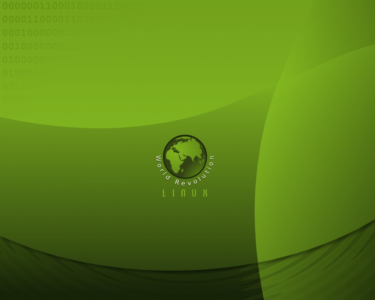 General 1280x1024 digital art Linux green background