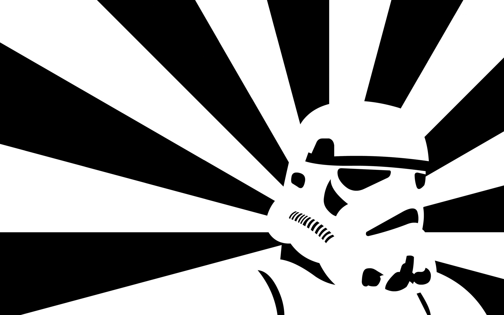 General 1680x1050 stormtrooper Star Wars helmet artwork minimalism Imperial Stormtrooper science fiction monochrome