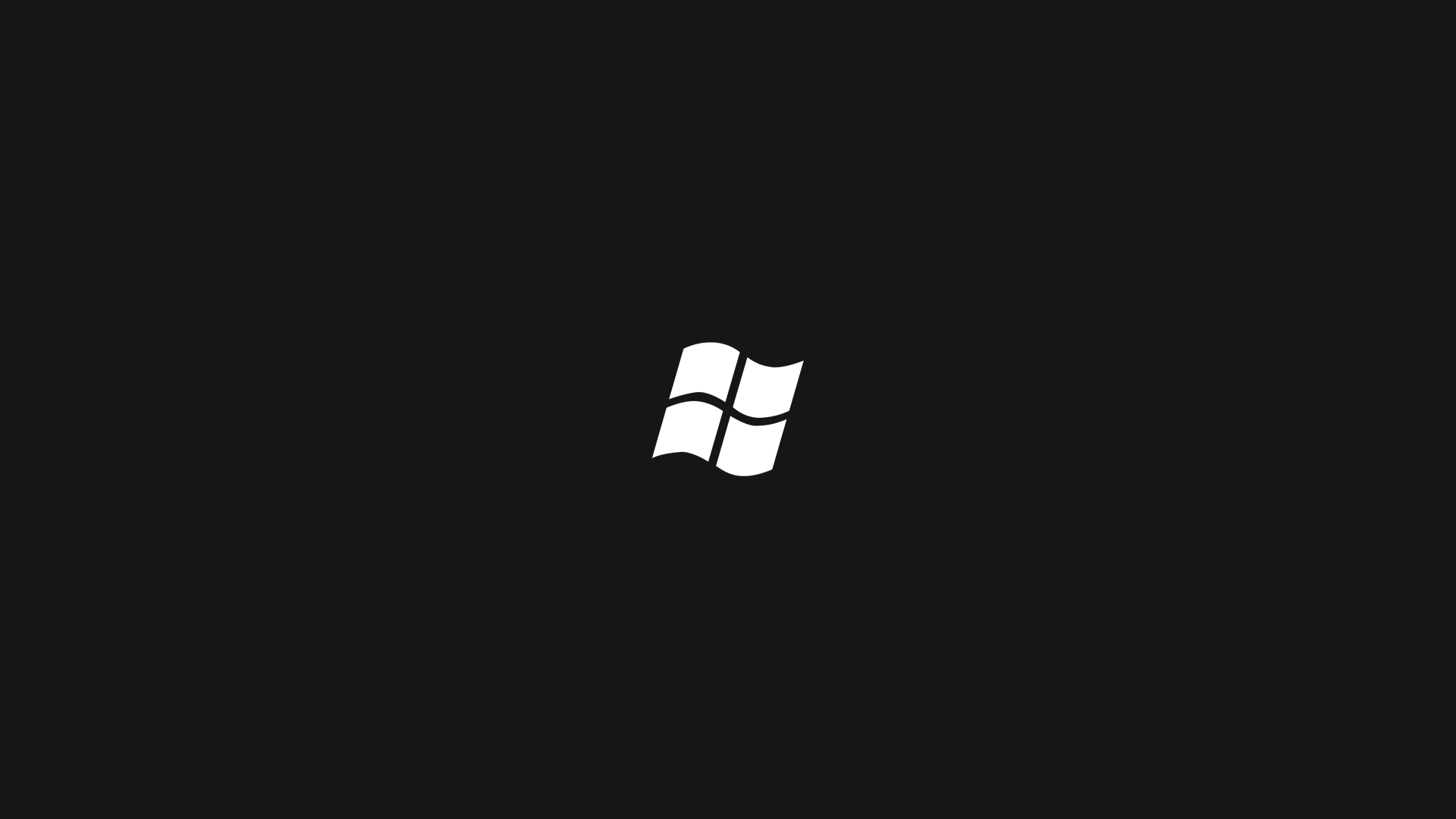 General 1920x1080 black Microsoft Windows logo minimalism simple background operating system