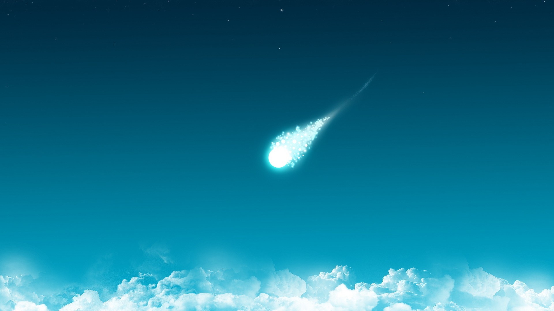 General 1920x1080 artwork sky clouds comet