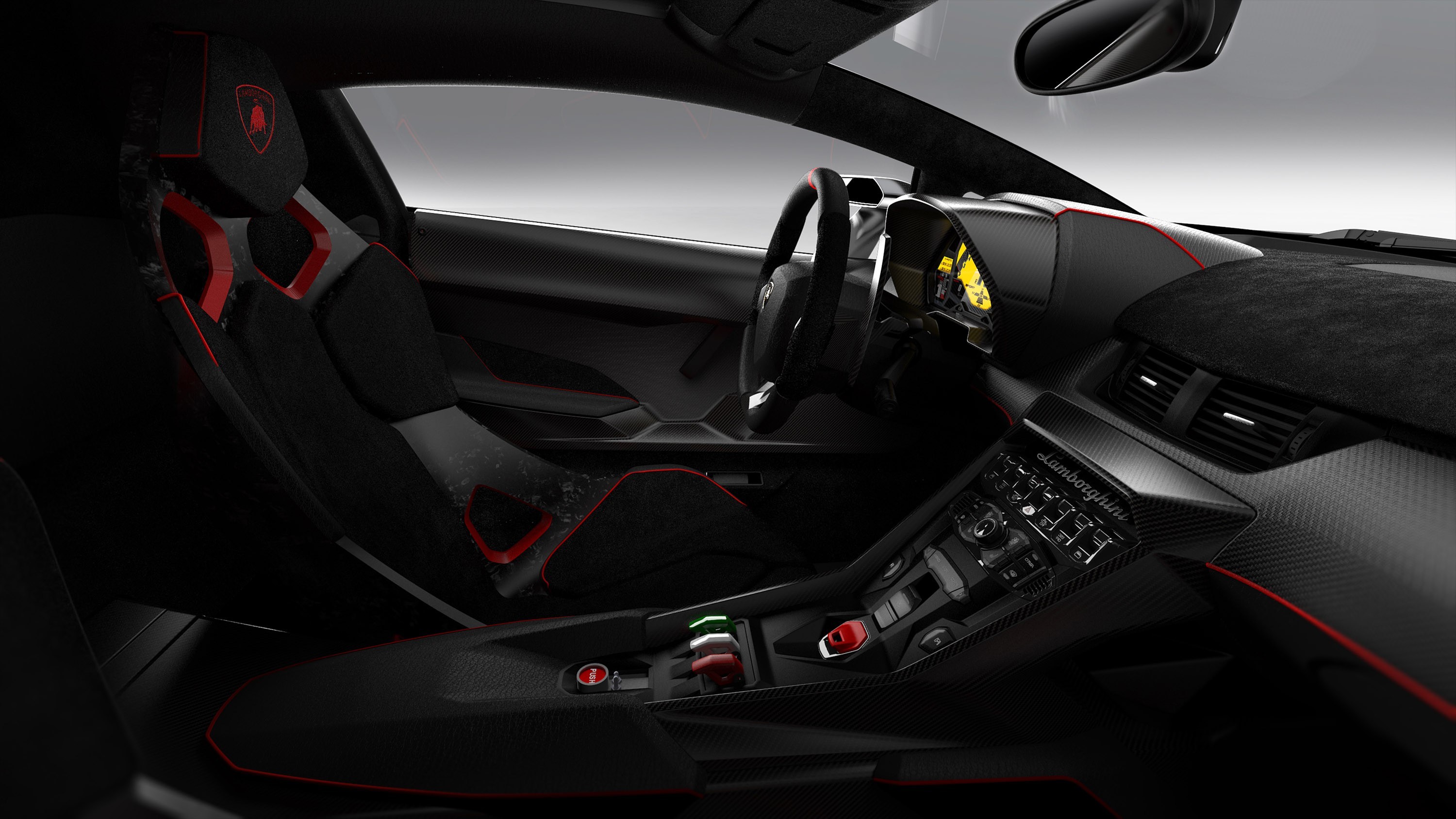 General 3000x1688 Lamborghini sports car car Lamborghini Veneno supercars vehicle car interior