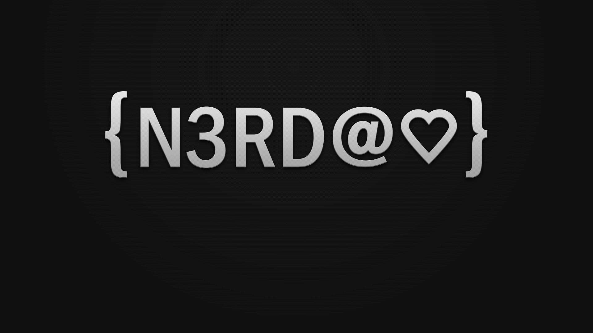 General 1920x1080 minimalism dark geek typography heart (design) simple background black background numbers