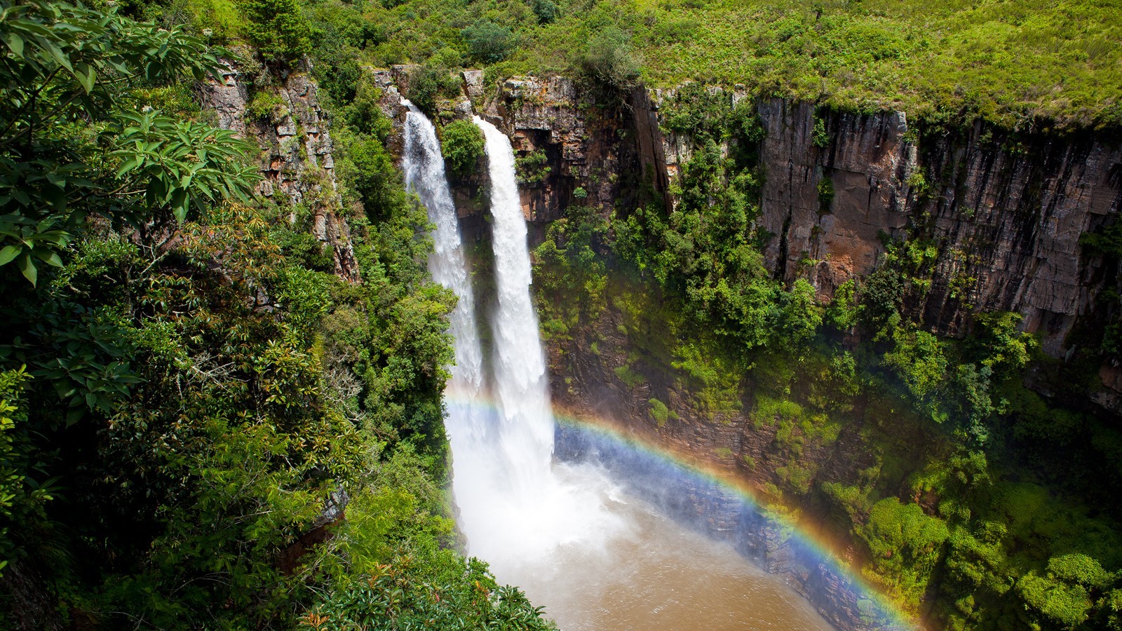 General 1600x900 waterfall nature landscape South Africa