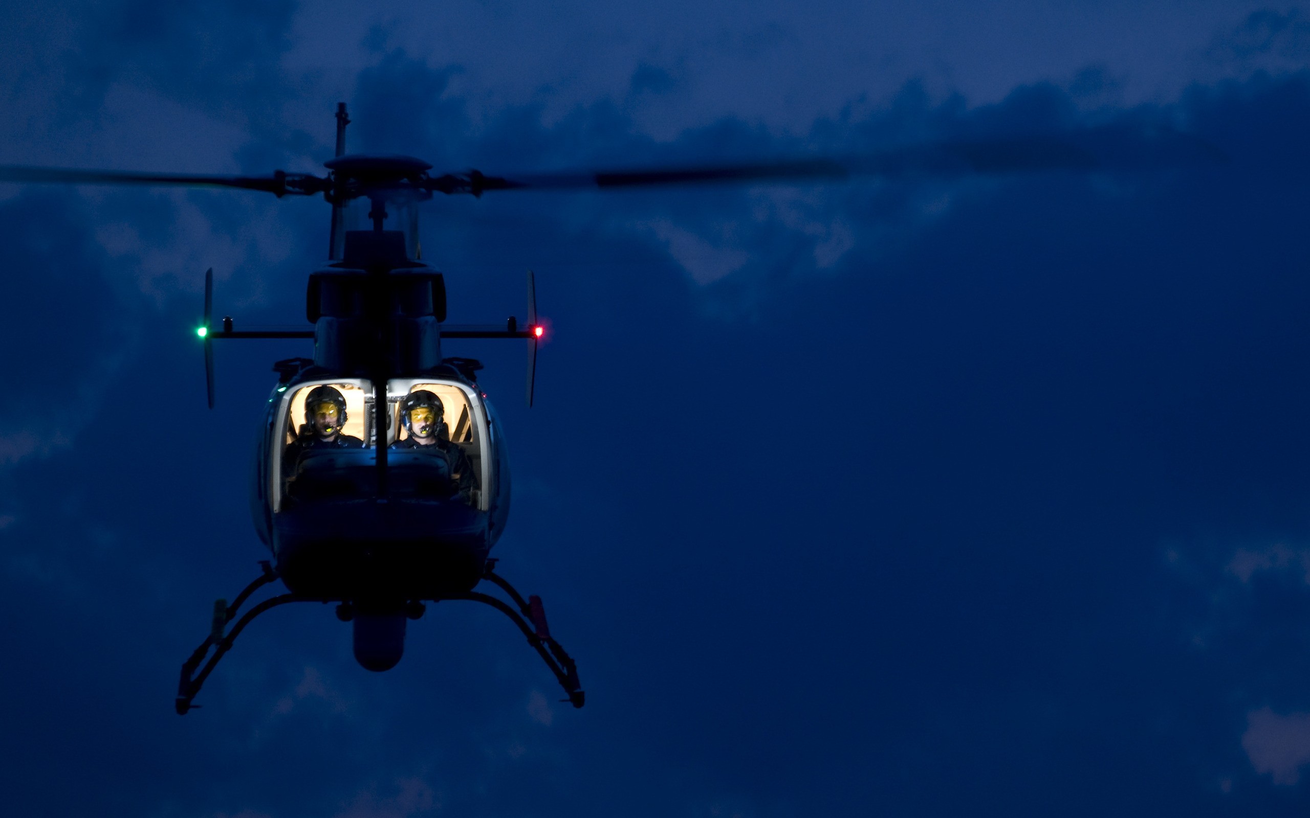 General 2560x1600 helicopters night vehicle blue men clouds sky