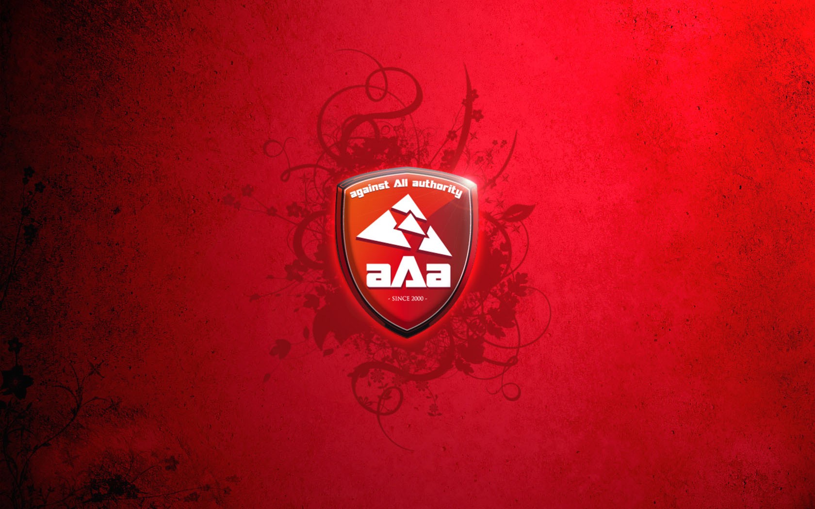 General 1680x1050 red background triangle logo digital art