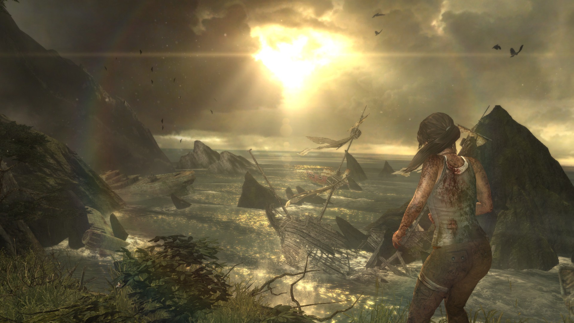General 1920x1080 Tomb Raider (2013) Tomb Raider video games screen shot sunlight video game girls Lara Croft (Tomb Raider) PC gaming