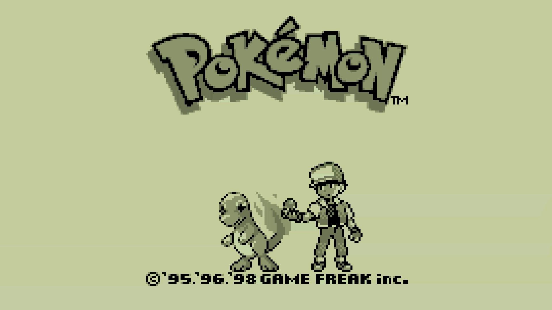 Anime 1920x1080 Pokémon Ash Ketchum GameBoy Nintendo video games pixels pixelated retro games simple background