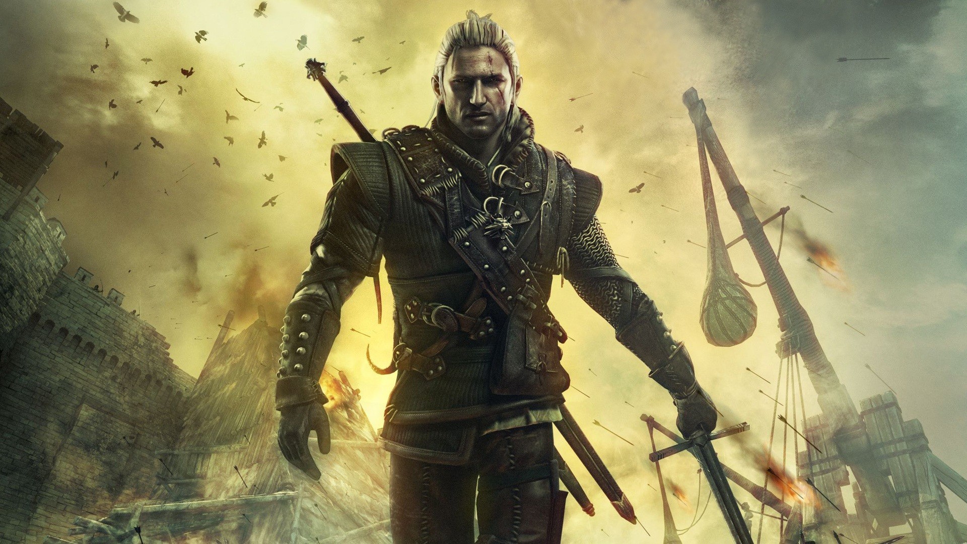 General 1920x1080 The Witcher video games The Witcher 2: Assassins of Kings RPG Geralt of Rivia video game art PC gaming fantasy men video game men
