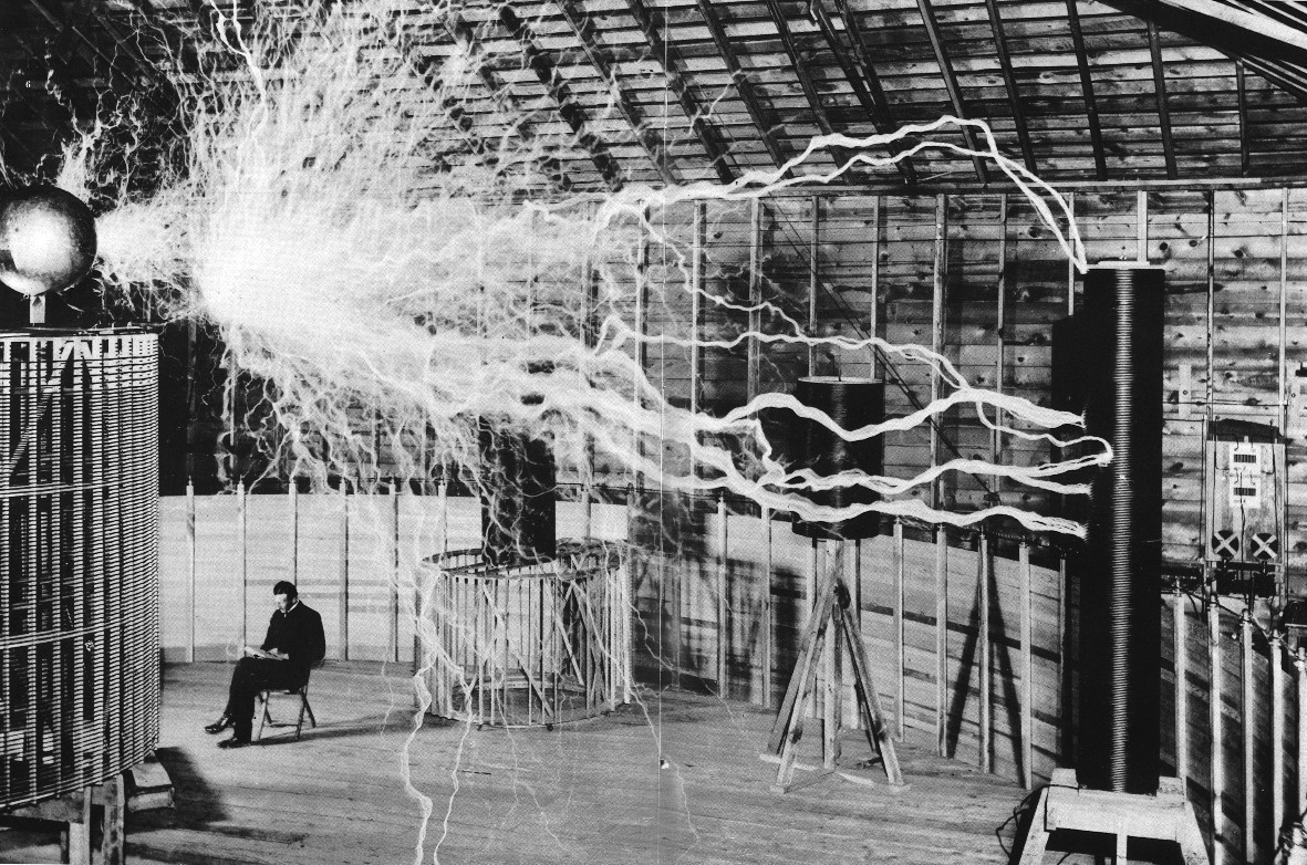 General 1181x782 Nikola Tesla monochrome vintage electricity technology science