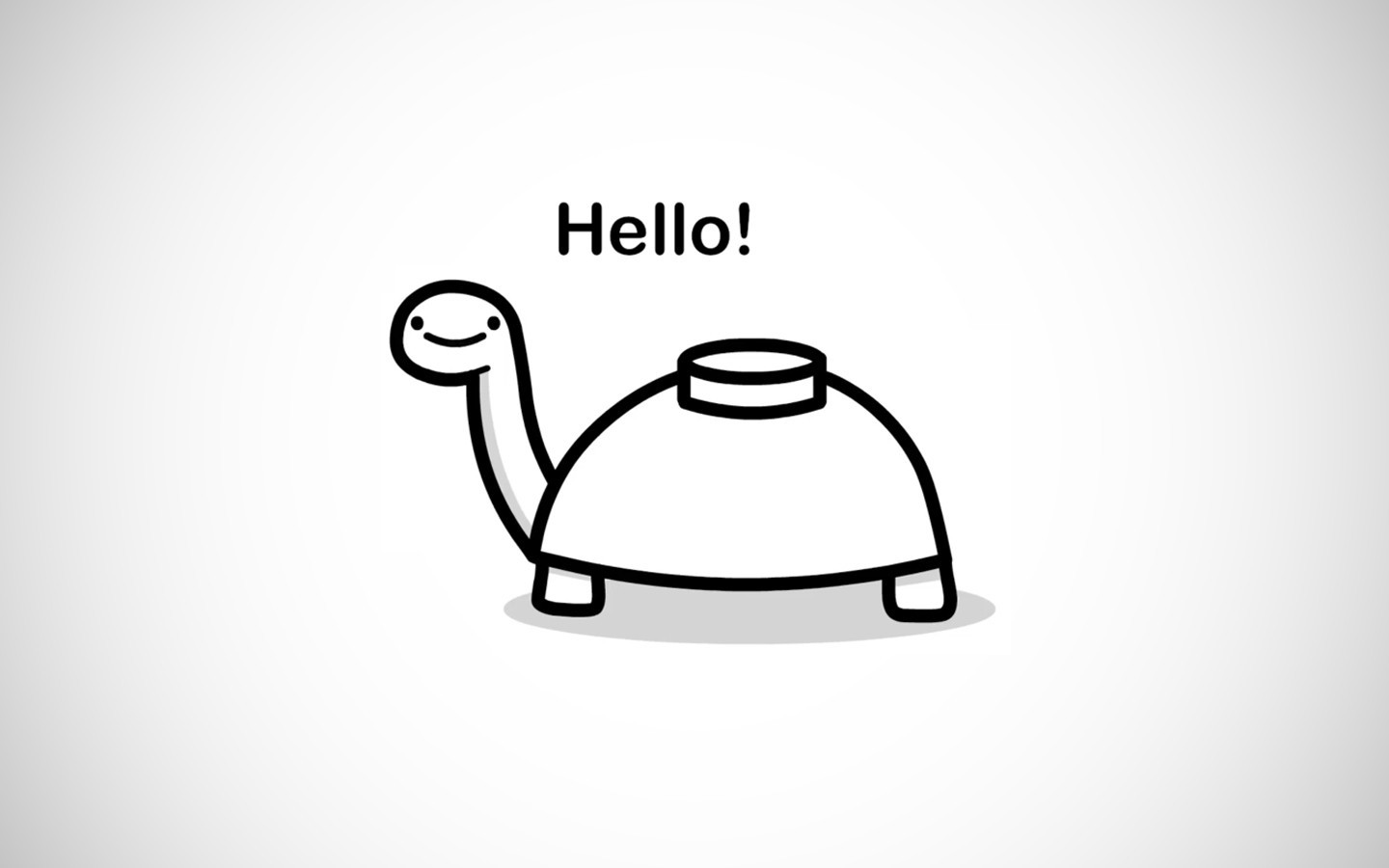 General 1440x900 turtle humor minimalism simple background animals reptiles white background typography